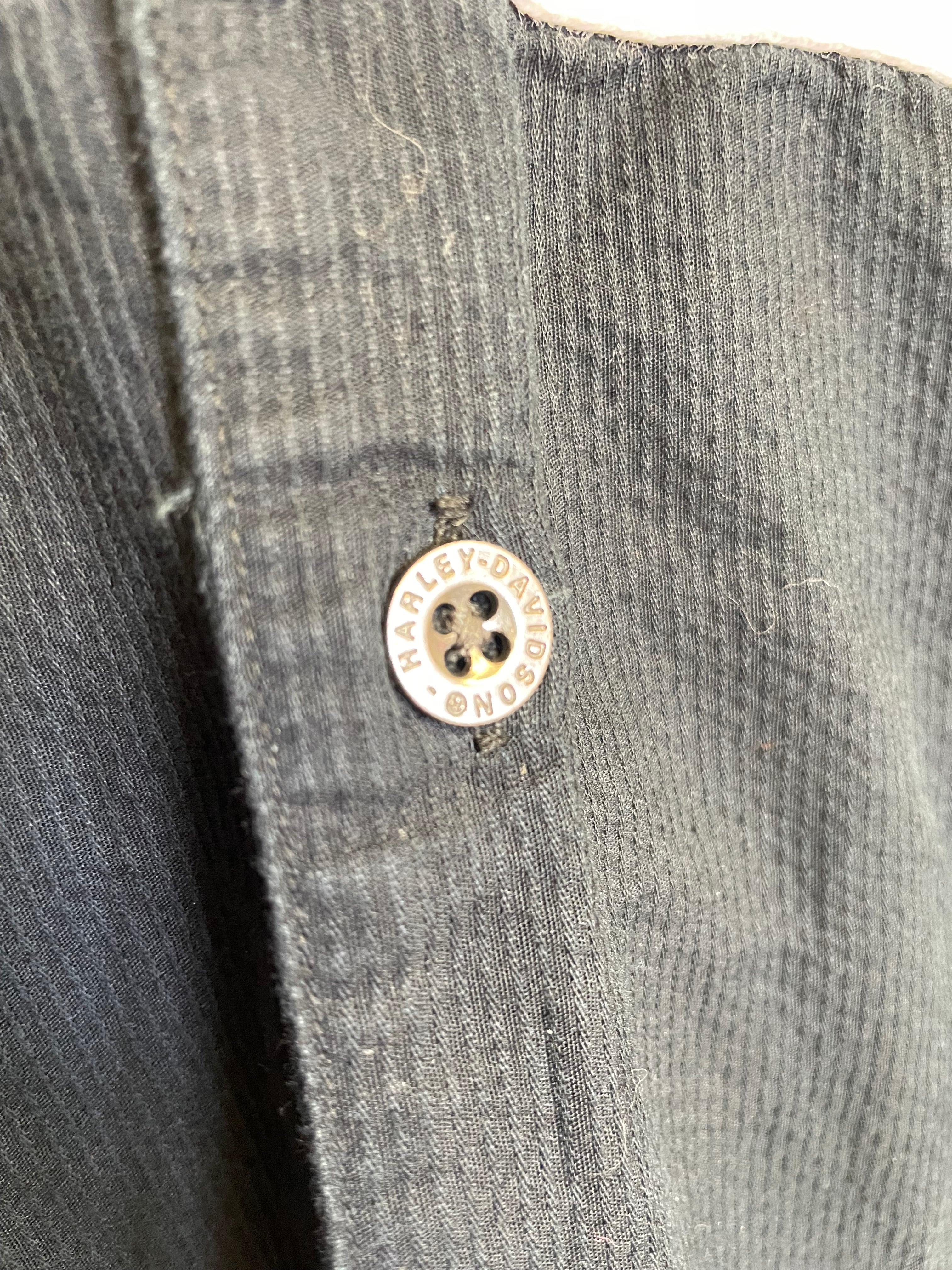 Harley Davidson Men's Short Sleeved Button Down (2XL)