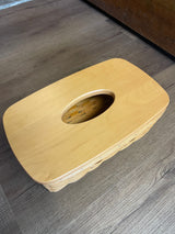 Longaberger 2002 Long Tissue Basket with Lid
