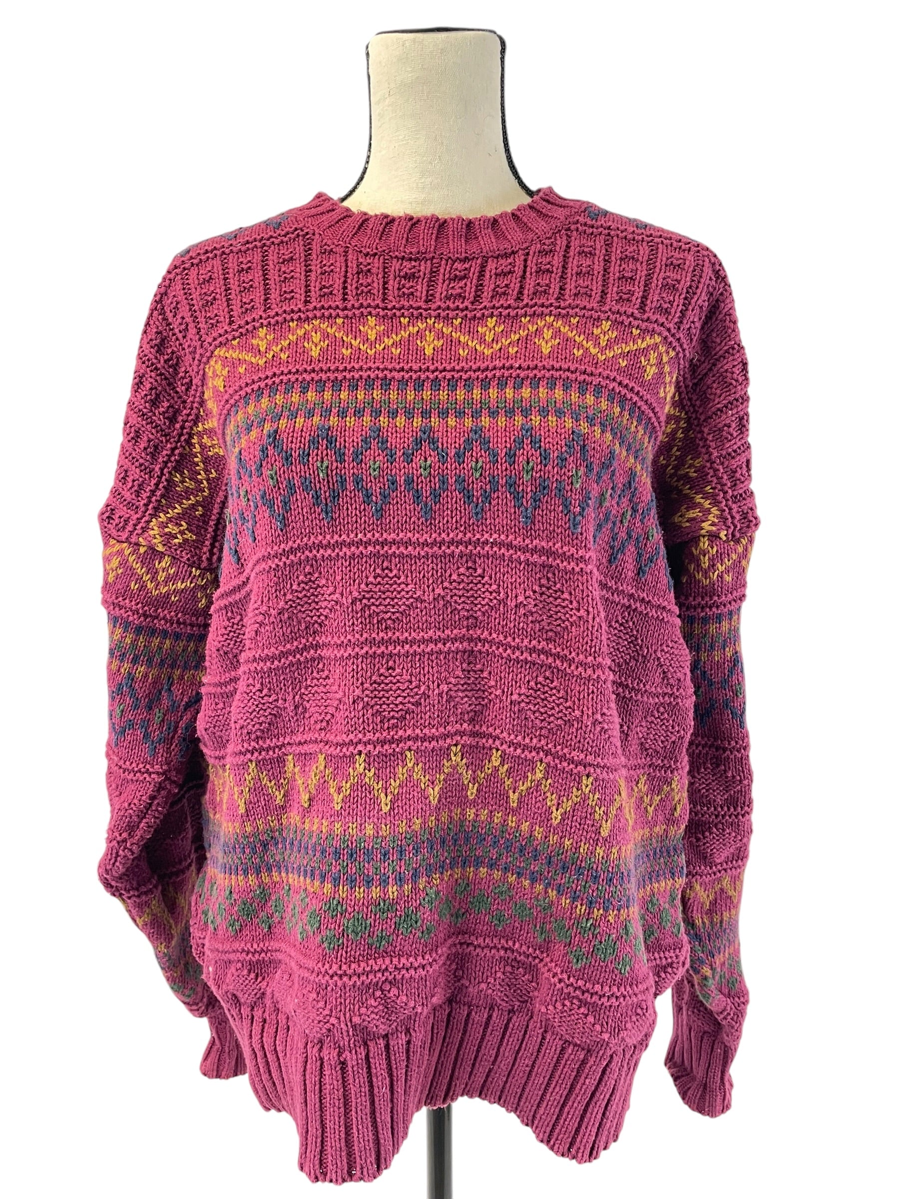 Vtg GAP Women's Oversized Knit Sweater (L) - BinxBerry Consignment