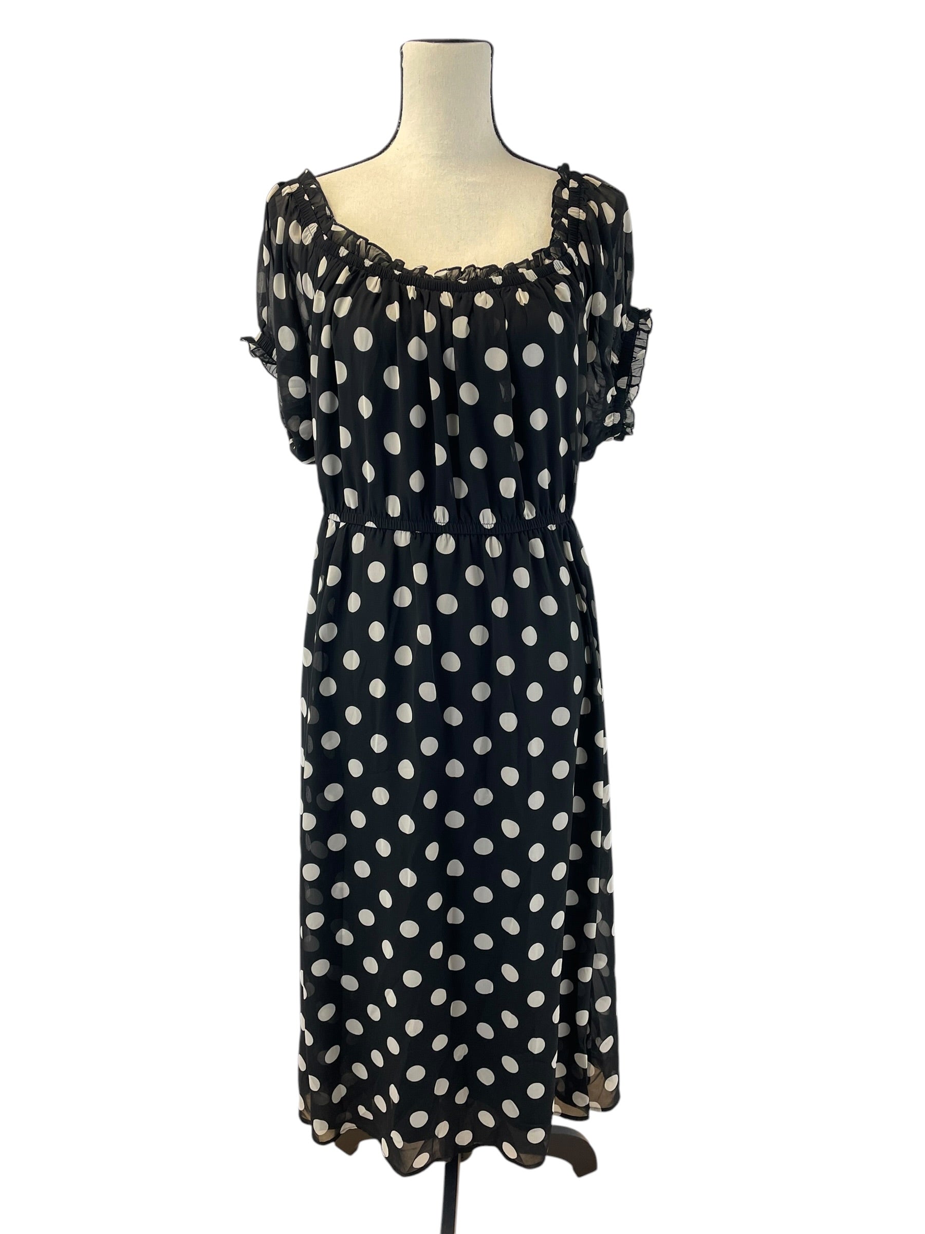 Torrid NWT Midi Chiffon Off Shoulder Peasant Dress (2X) - BinxBerry Consignment