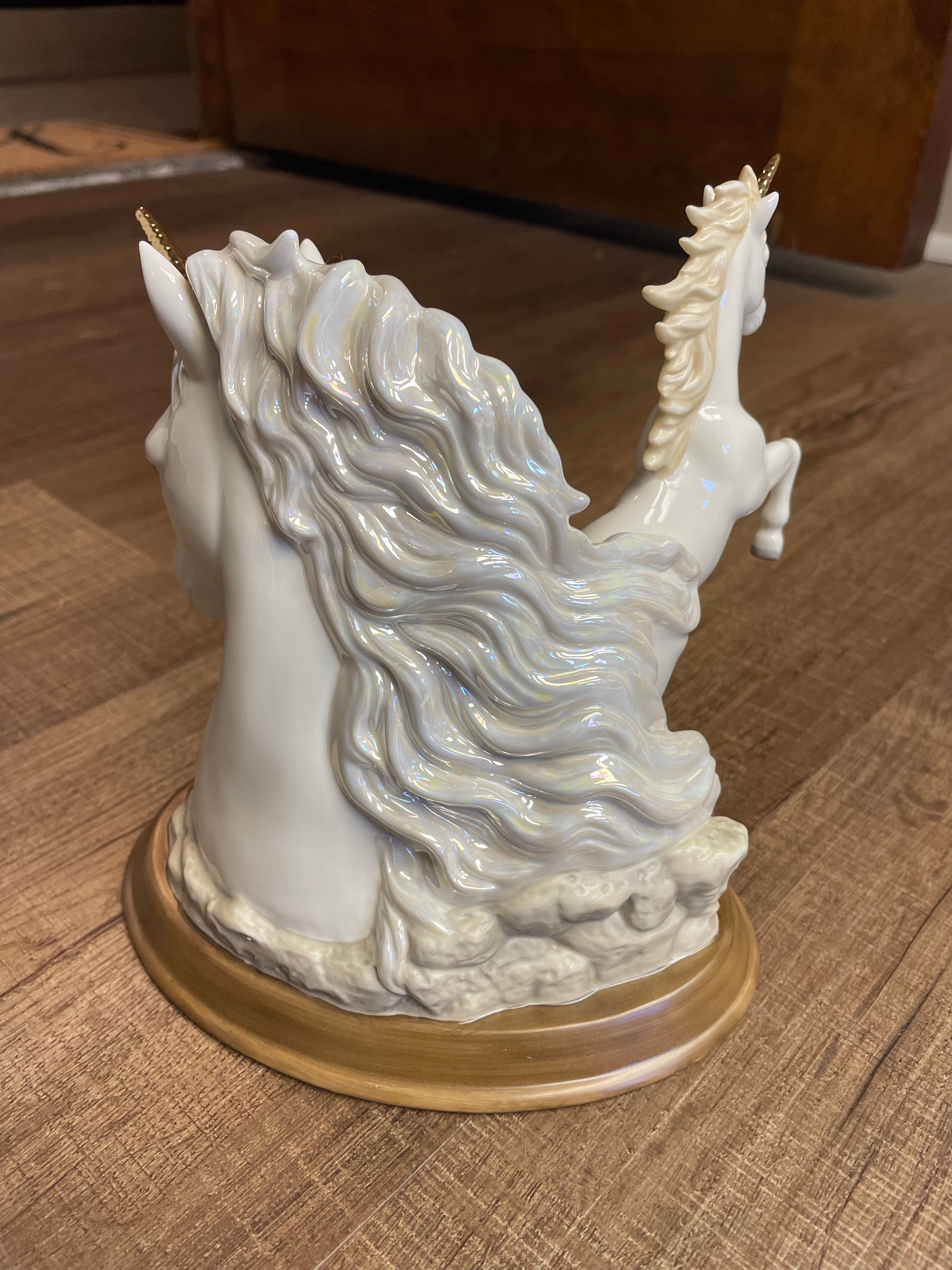 Bradford Exchange "Magic Of Love" Unicorn Figurine