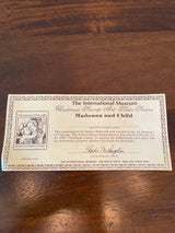 Heritage House 1990 Madonna and Child 8" Collectible Plate