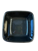 Longaberger Pottery Woven Traditions Ebony 5" Square Bowl