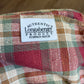 Longaberger Tall Tissue Basket with Orchard Park Plaid Liner