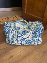 Vera Bradley Large Travel Duffel Mediterranean White (Set)