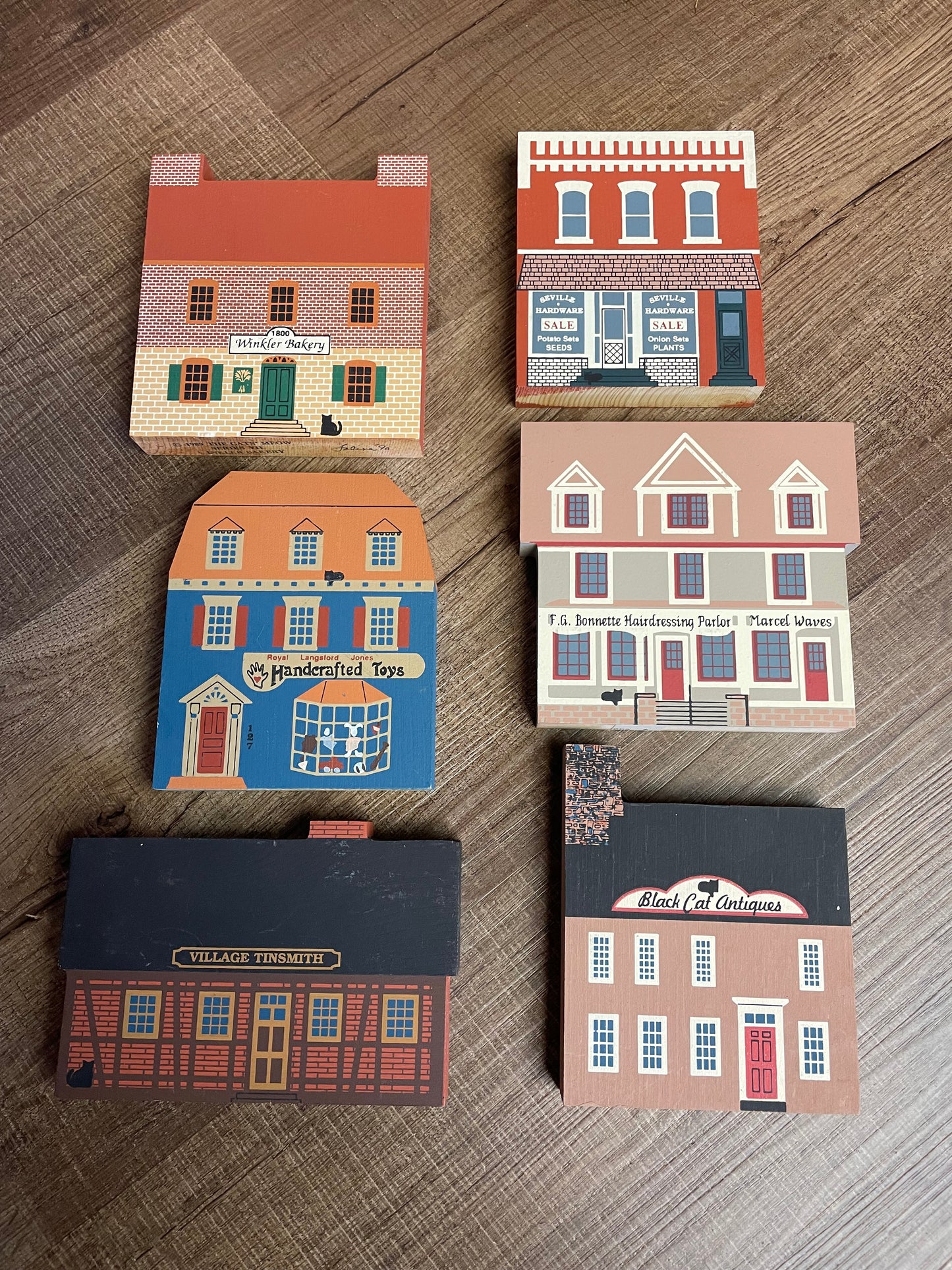 The Cat's Meow Village Series 7 (Lot of 6)