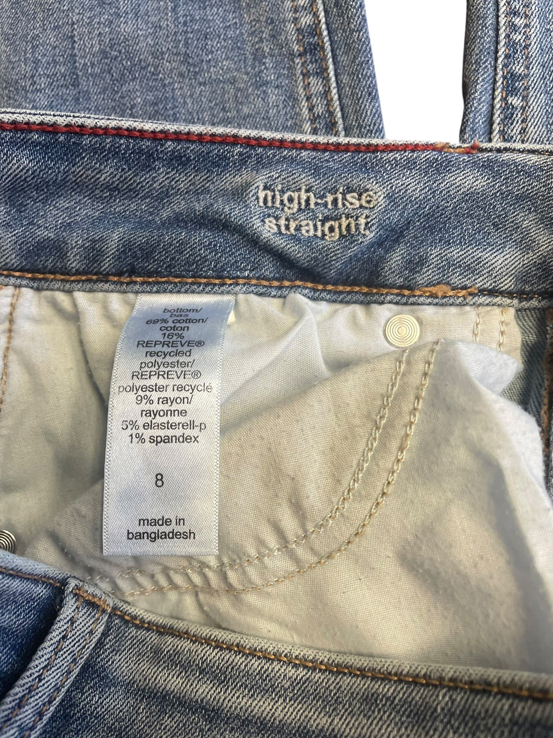 Edgely High Rise Straight Women's Ankle Jeans (8)
