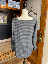 Loft Long Sleeved "Ribbon" Style Blouse (M)