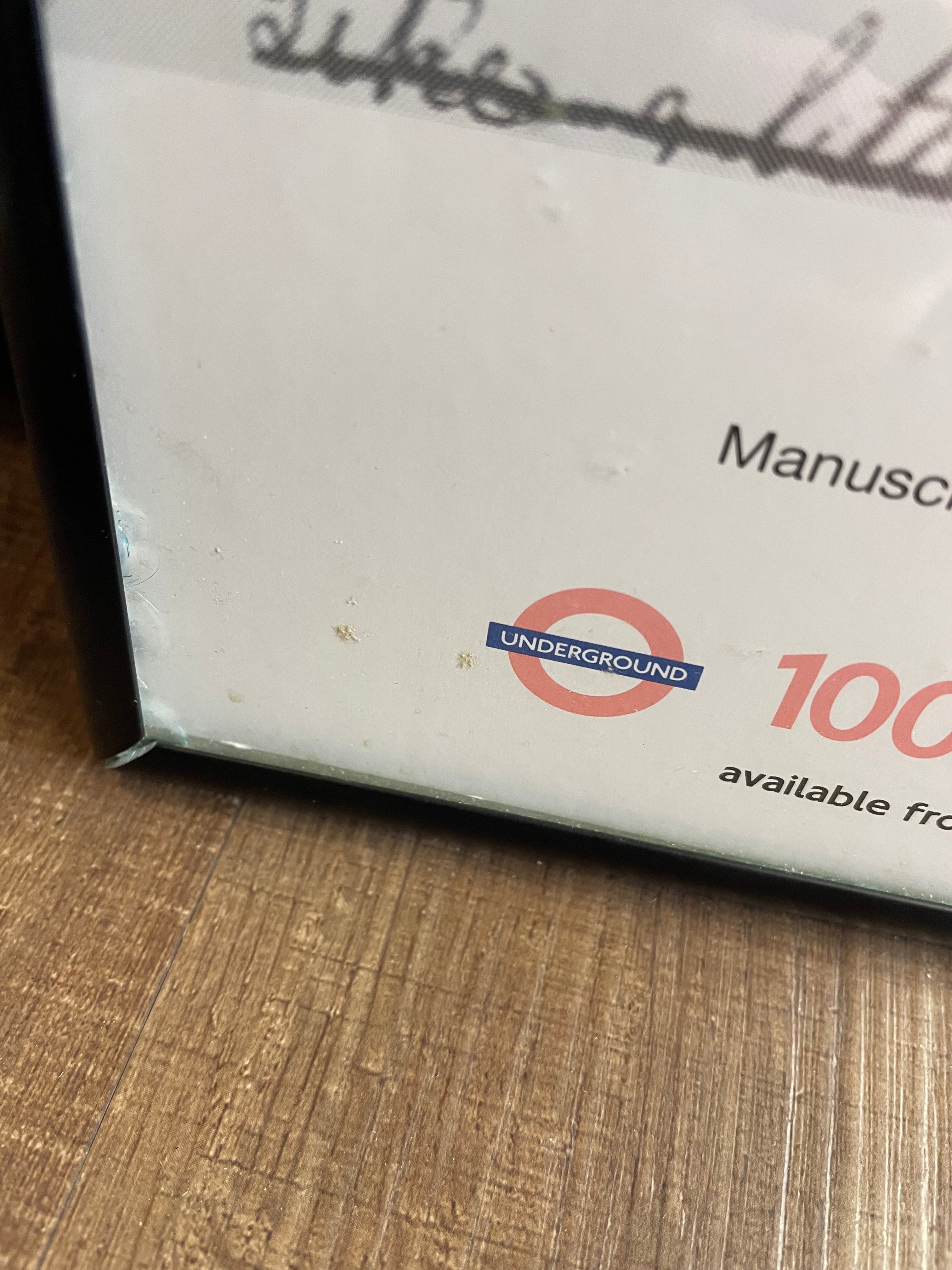 100 Poems on the Underground John Keats Framed Reprint