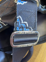 Vera Bradley Lighten Up Expandable Blue Bandana Travel Bag