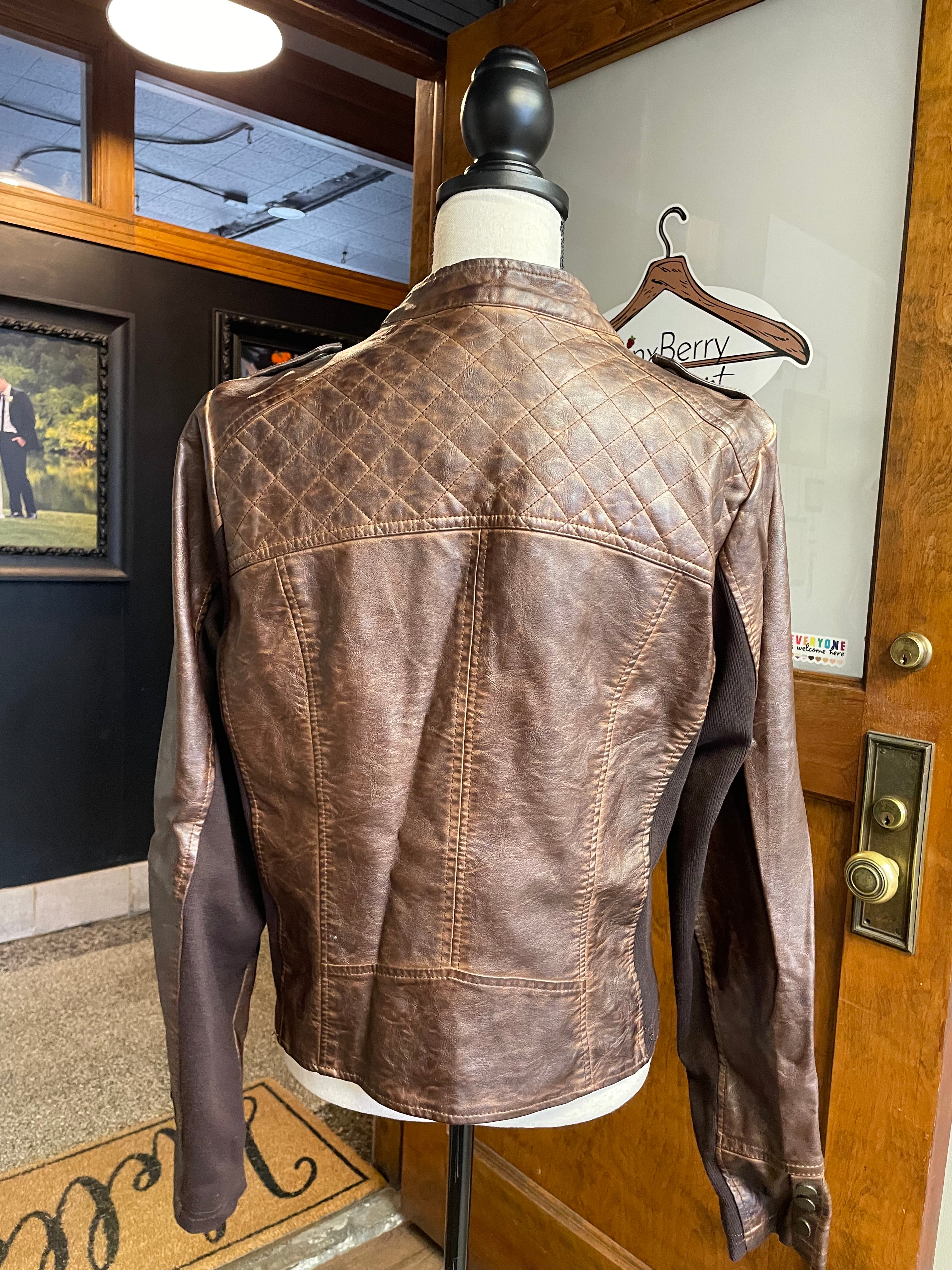 Maurices Faux Leather Jacket (XL)