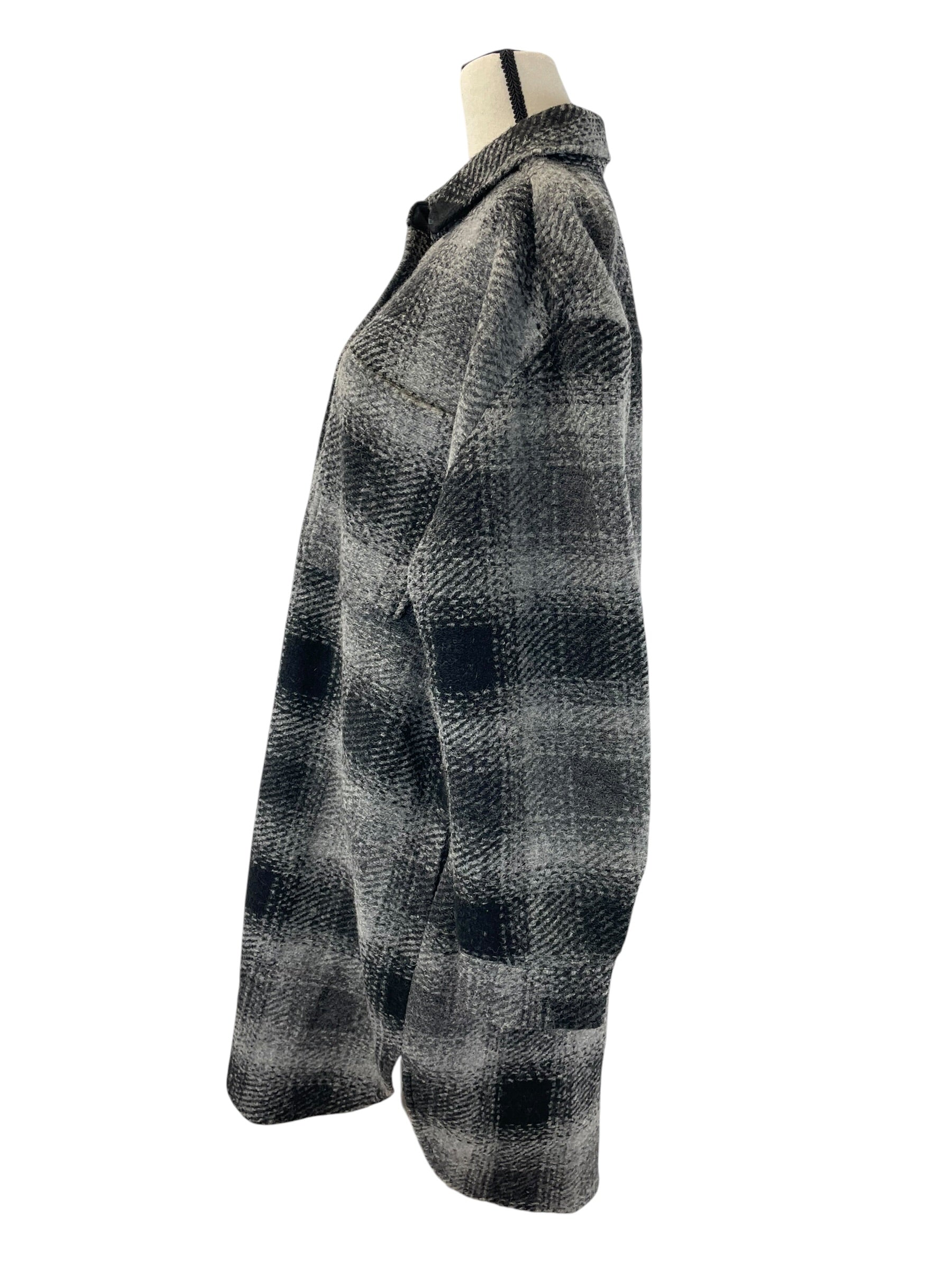 Old Navy Wool Blend Plaid Jacket (XL Tall) - BinxBerry Consignment