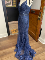 Dave & Johnny Formal Beaded Dress (9/10)