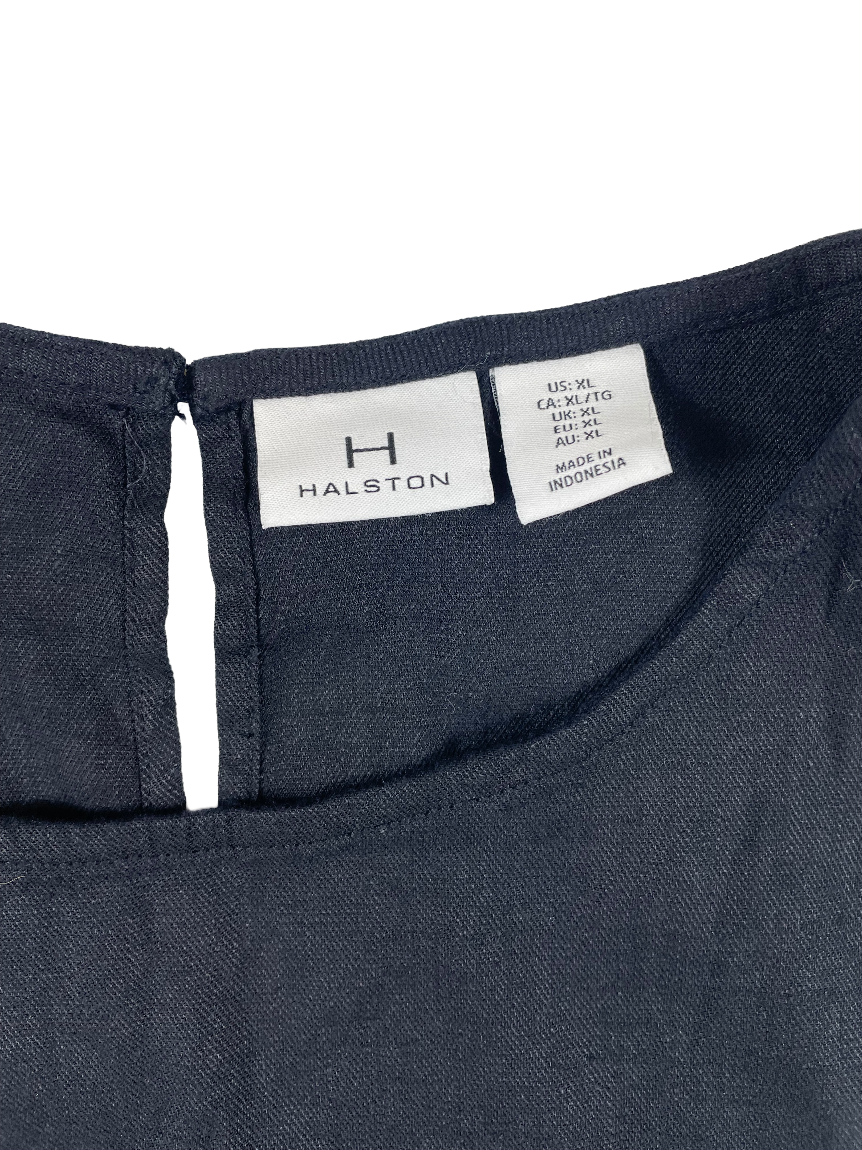 Halston NWT Women's Stretch Linen Shift Dress with Pockets (XL) - BinxBerry Consignment