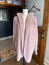 Hem & Thread Sherpa Cardigan Hoodie (OS)