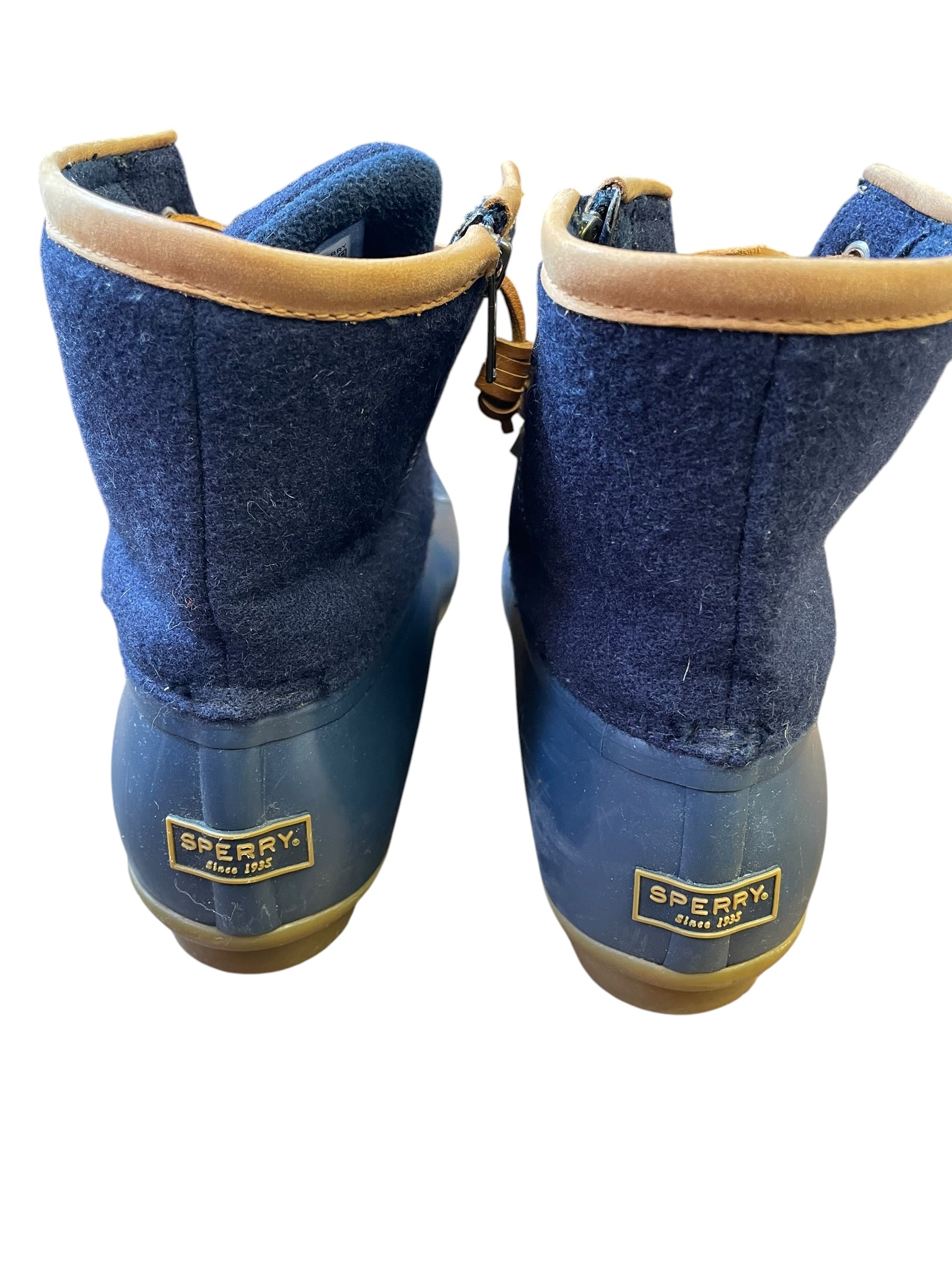 Sperry Women's Saltwater Emboss Wool Rain Boot (8.5)