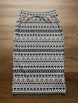 Renee C Geometric Pencil Skirt (S)