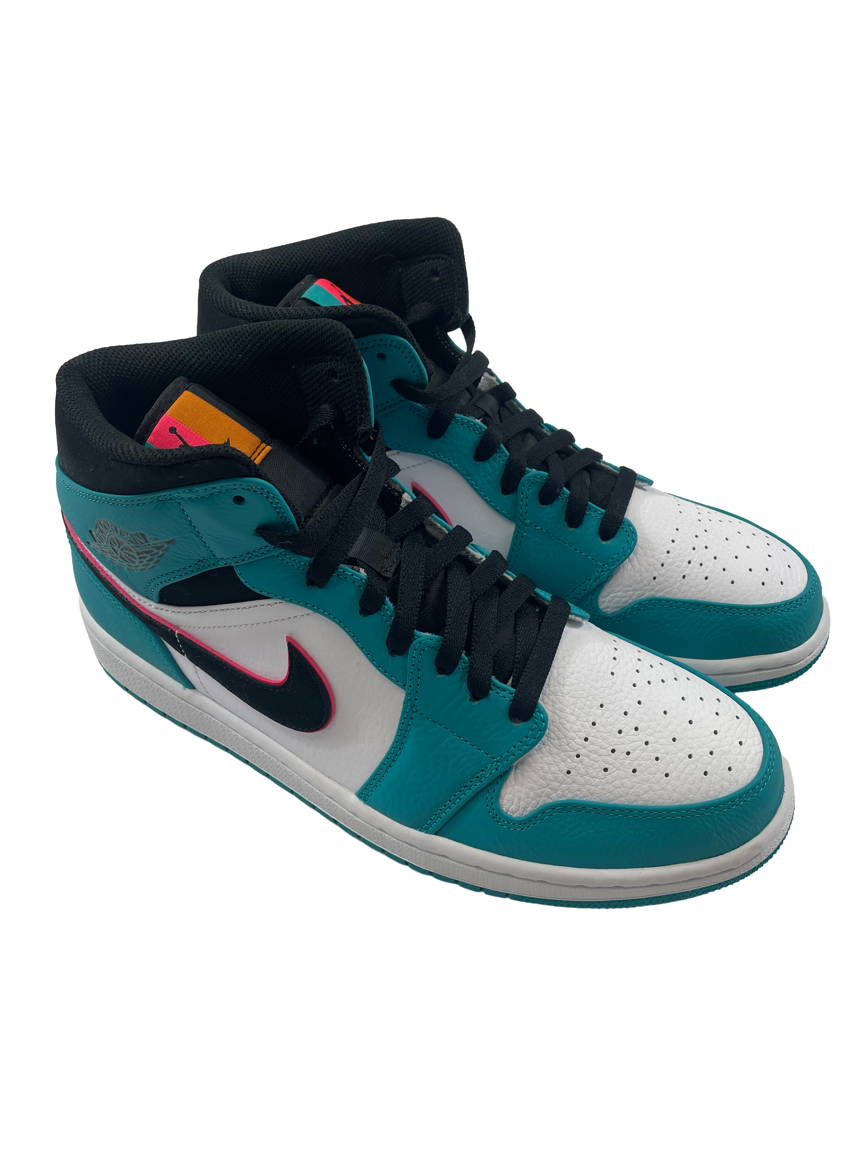Air Jordan 1 Mid SE Turbo Green Black Hyper Pink Men's Sneaker (11.5)