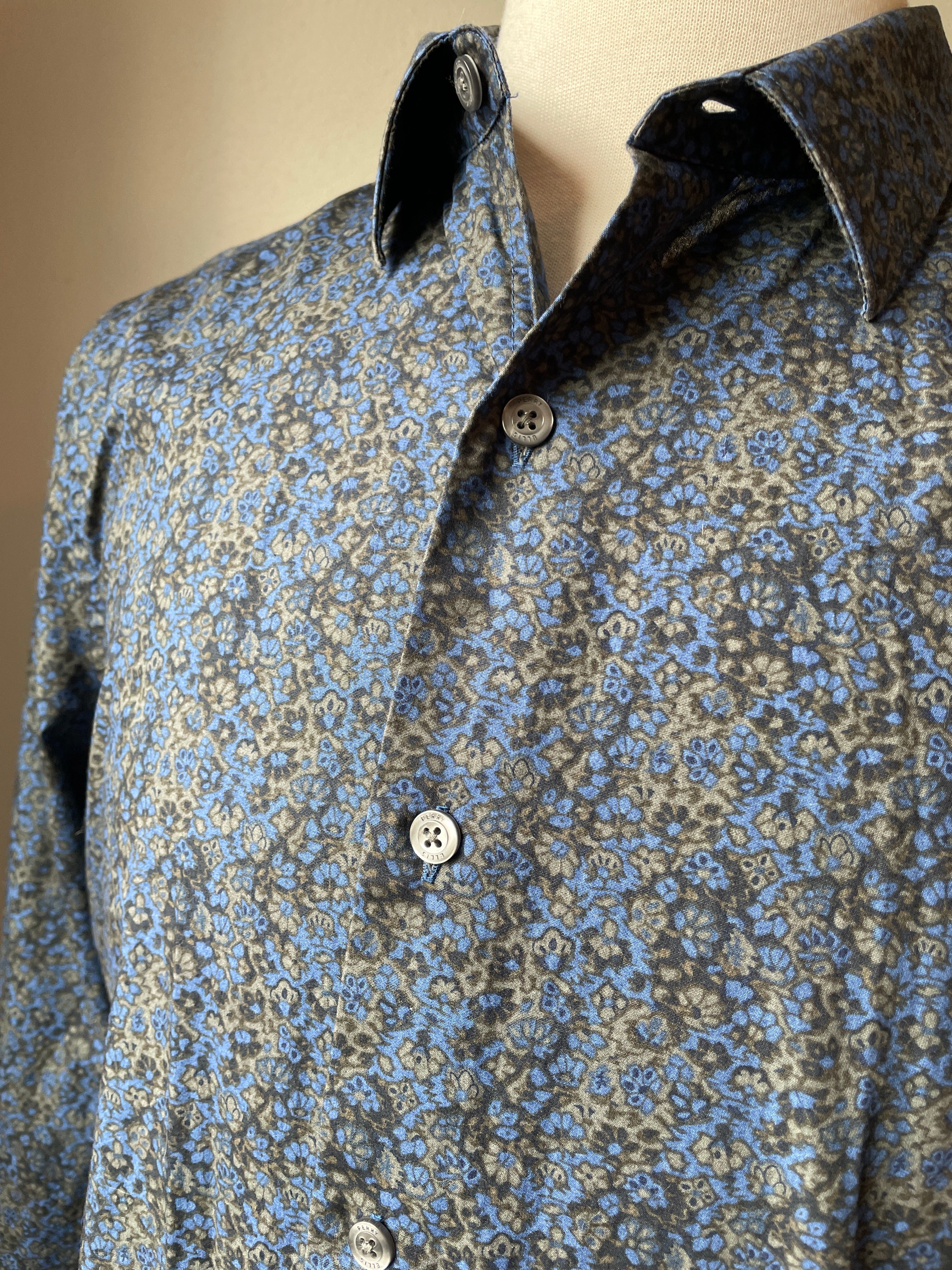 Perry Ellis Men's Slim Fit Floral Button Down (M)