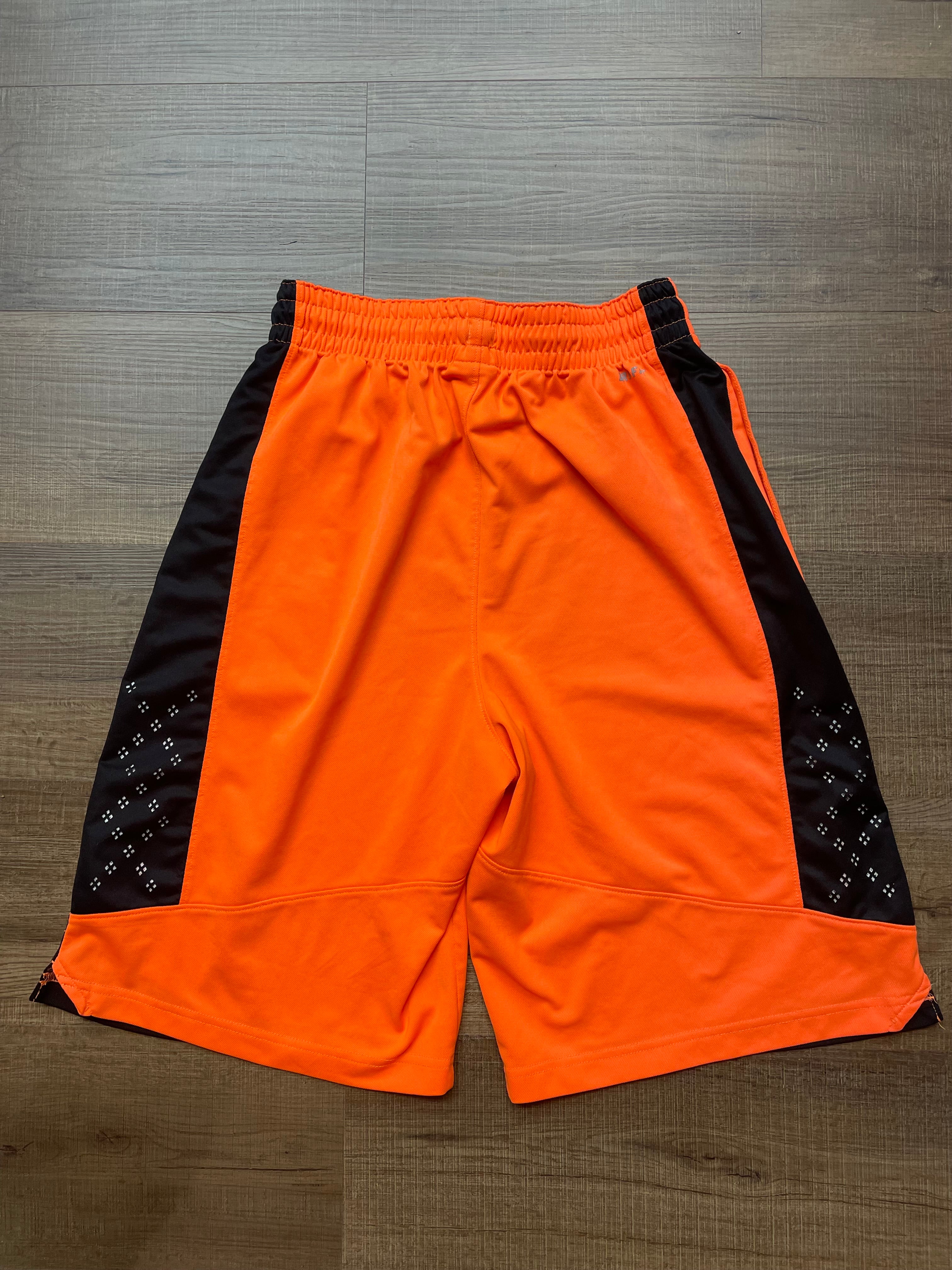 Nike Lebron James Neon Orange Basketball Shorts (M)