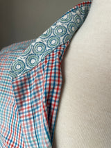 Perry Ellis Red & Blue Checkered Button Down (M)