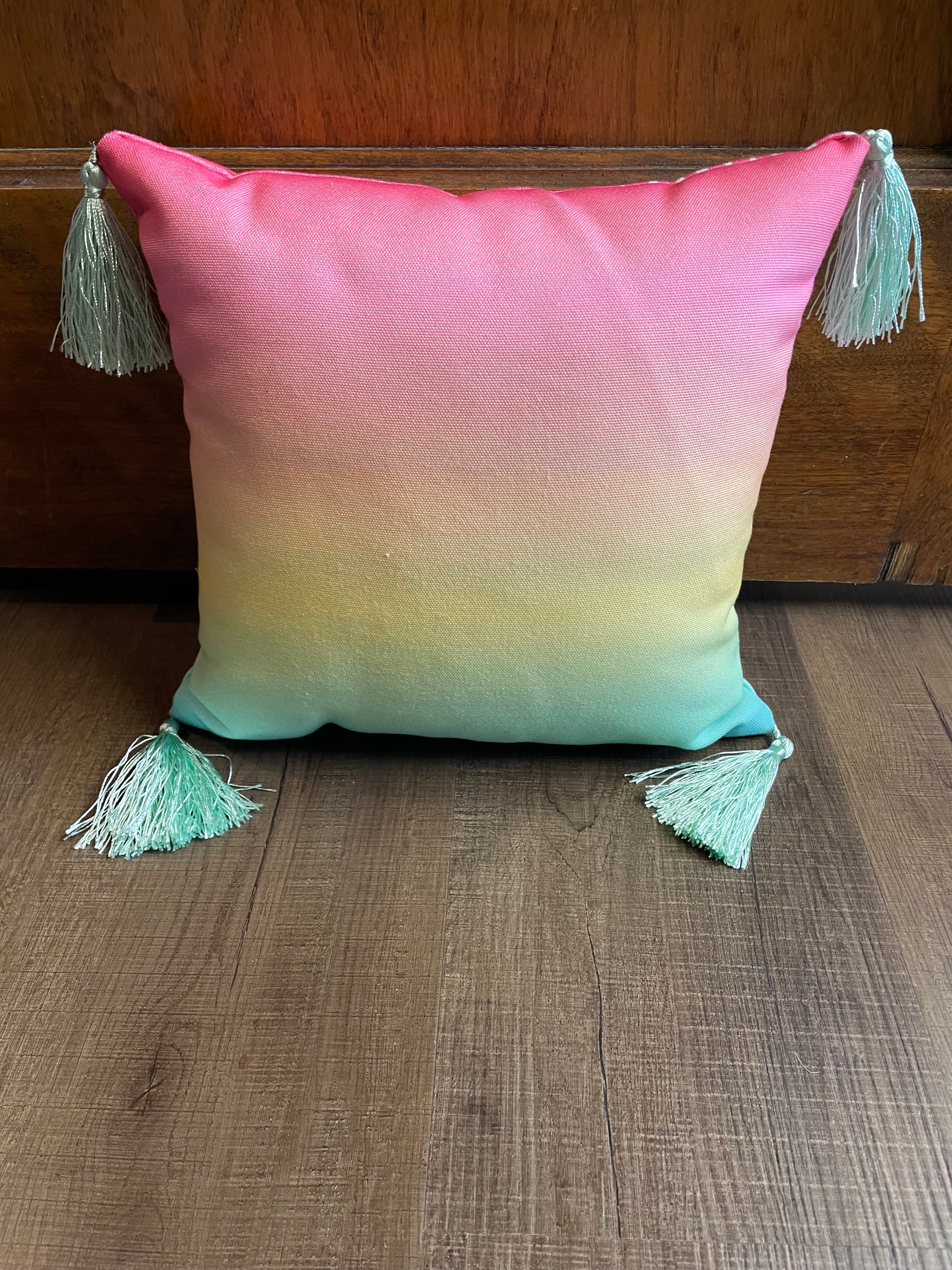 "No Bad Days" Fringe Tassel Throw Pillow