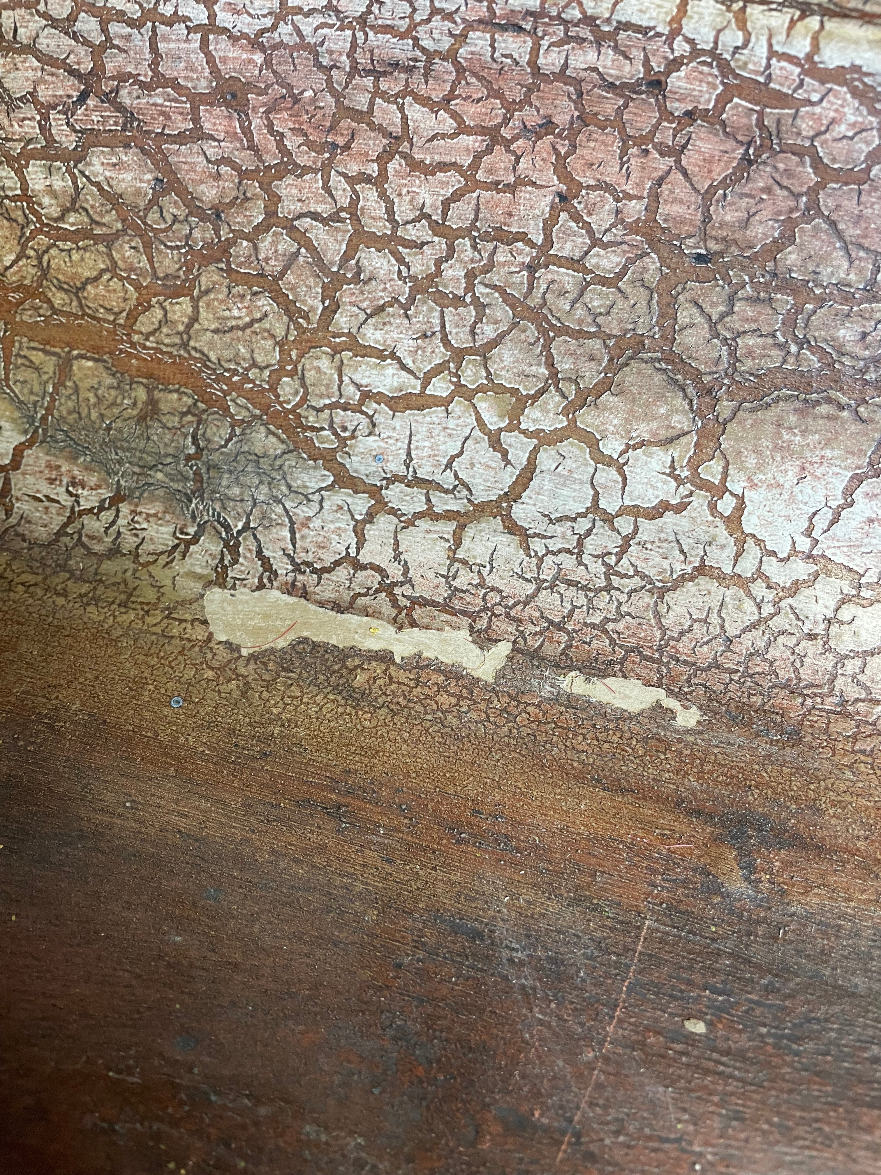 Stained Metal Handcrafted in Mexico Dough Bowl