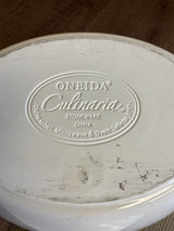 Oneida Culinaria 9x12 Oval Lidded Stoneware Casserole