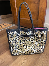Betsey Johnson Fee Fi Faux Cheetah Print Tote