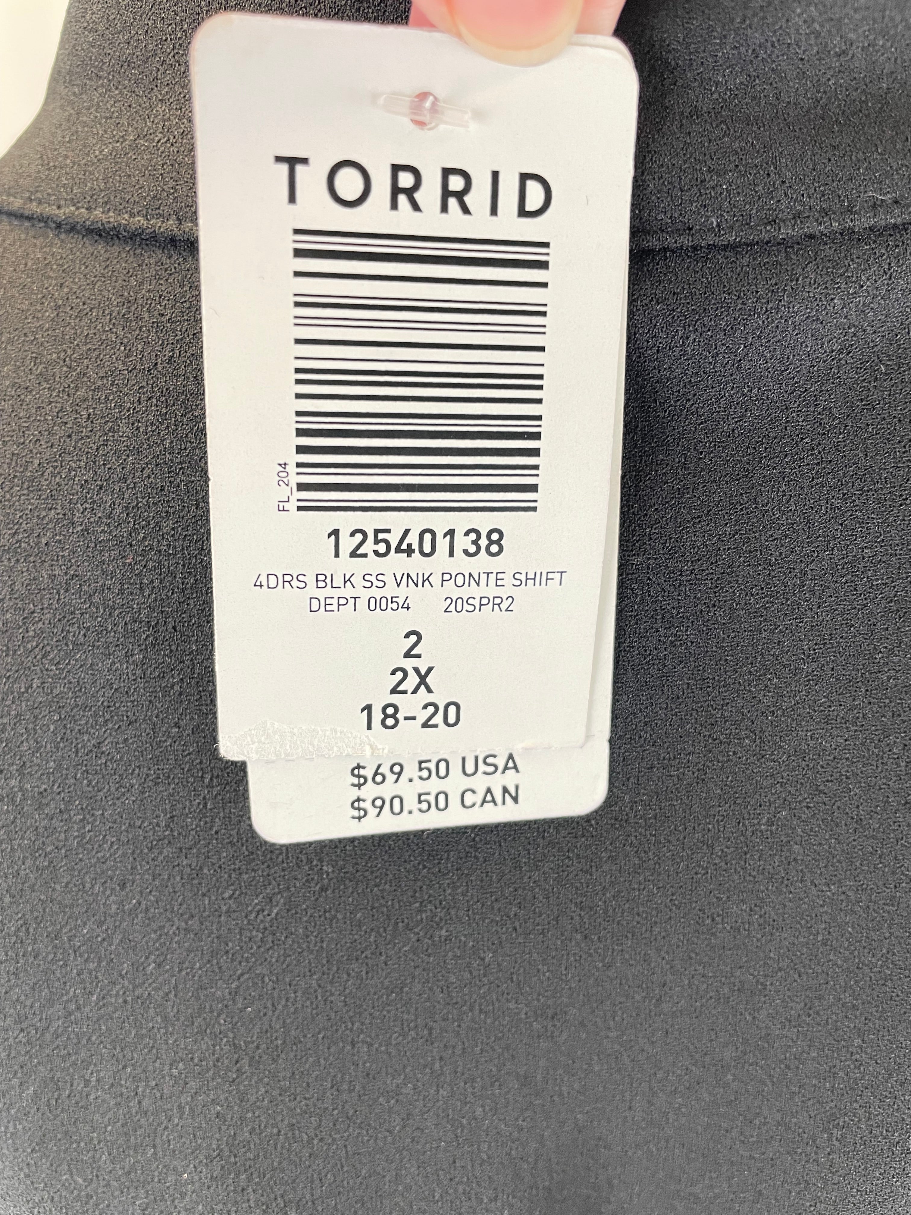Torrid NWT Pointe Shift Black Dress (2X) - BinxBerry Consignment
