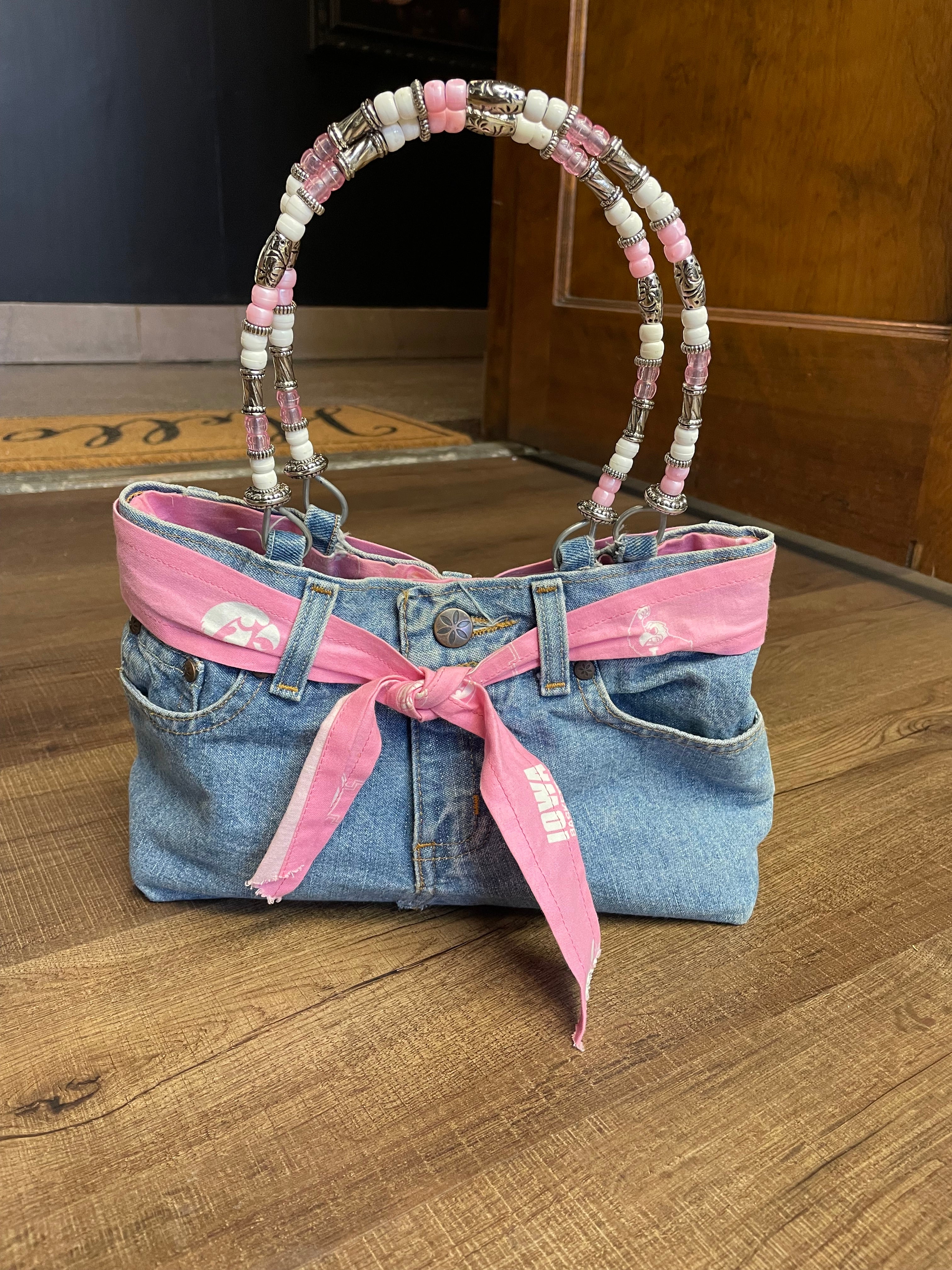 Iowa Hawkeye Denim Shoulder Bag