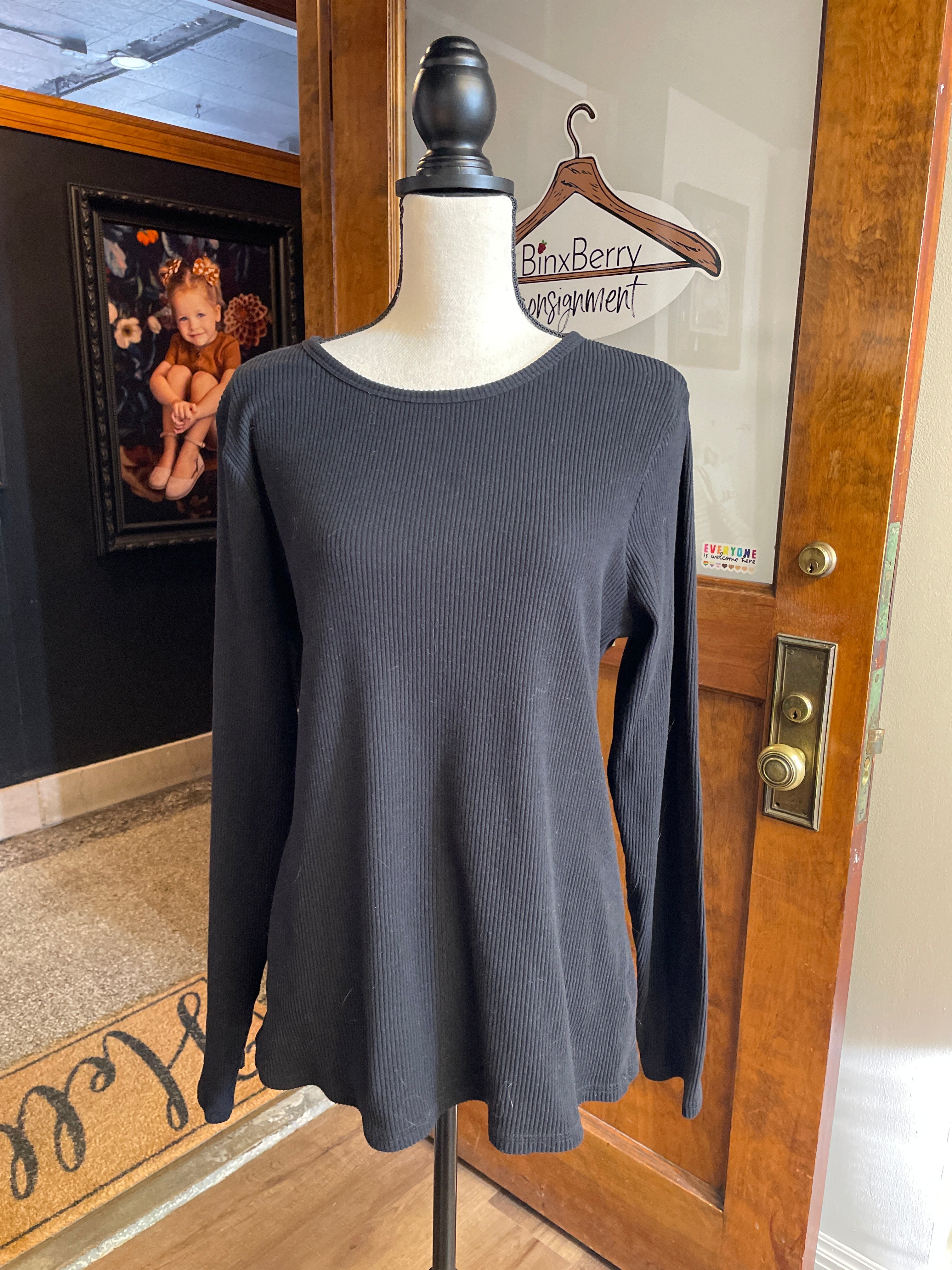 Old Navy Ribbed Long Sleeved Tee (XXL Tall)