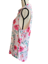 Bad Birdie Women's Pink Floral Sleeveless Top (XL)