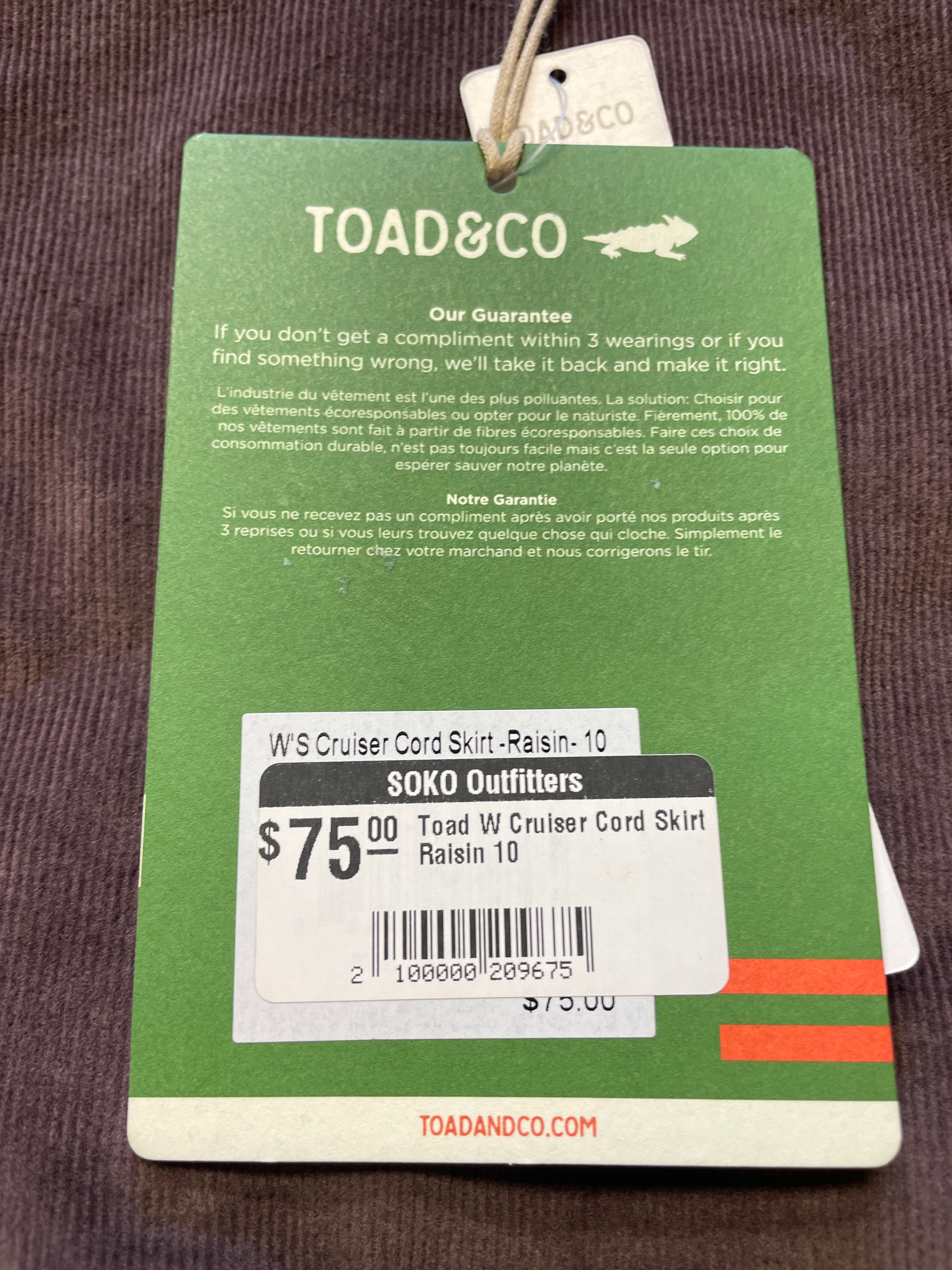 Toad & Co Cruiser Cord Skirt (10)