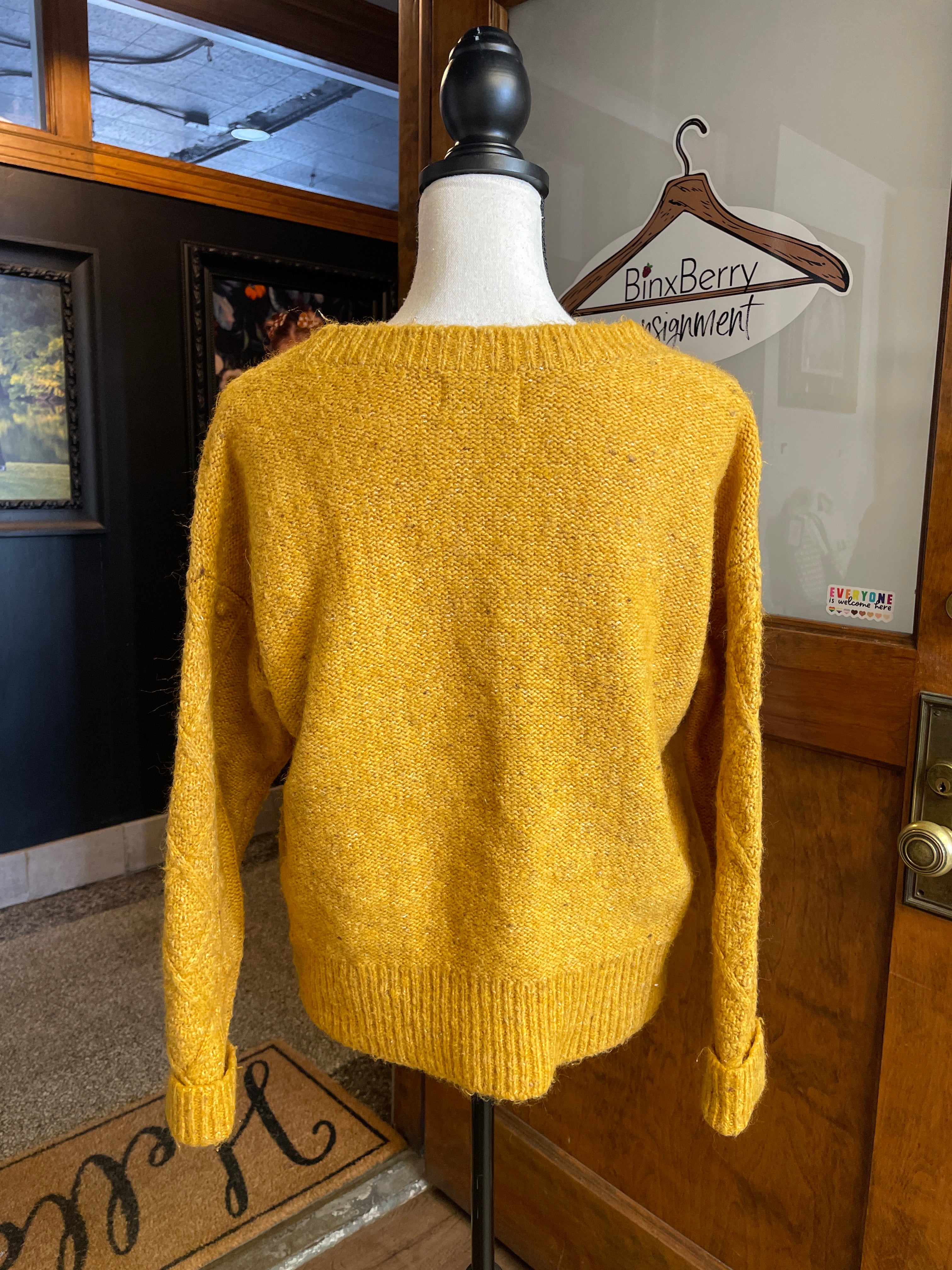 Old Navy Wool Blend Cable Sweater (S)