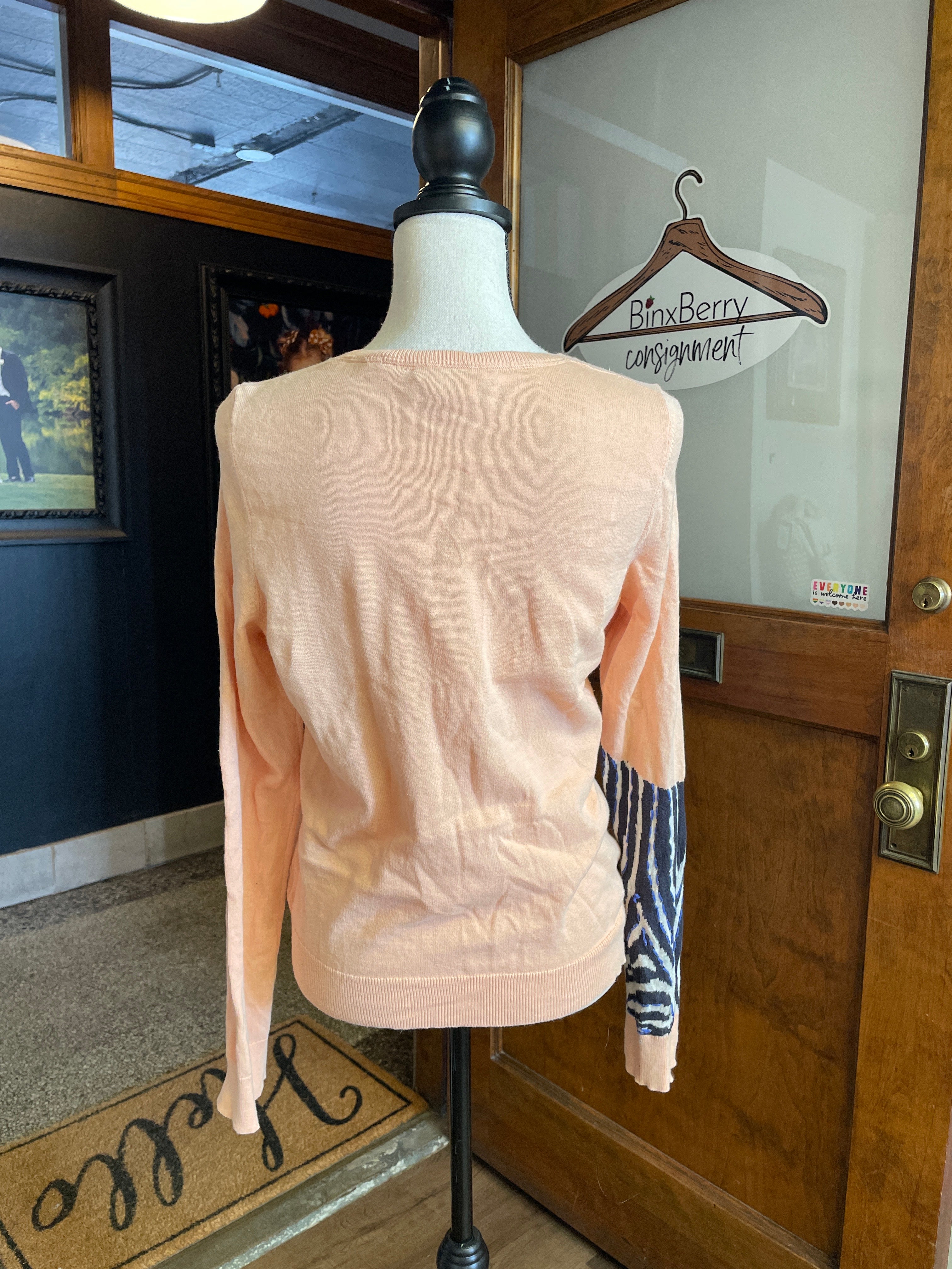 Anthropologie HWR Women's Zebra Sweater (M)