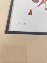 "A to Z" Art Reprint by Brian Andreas Glass Framed 12x15 - BinxBerry Consignment