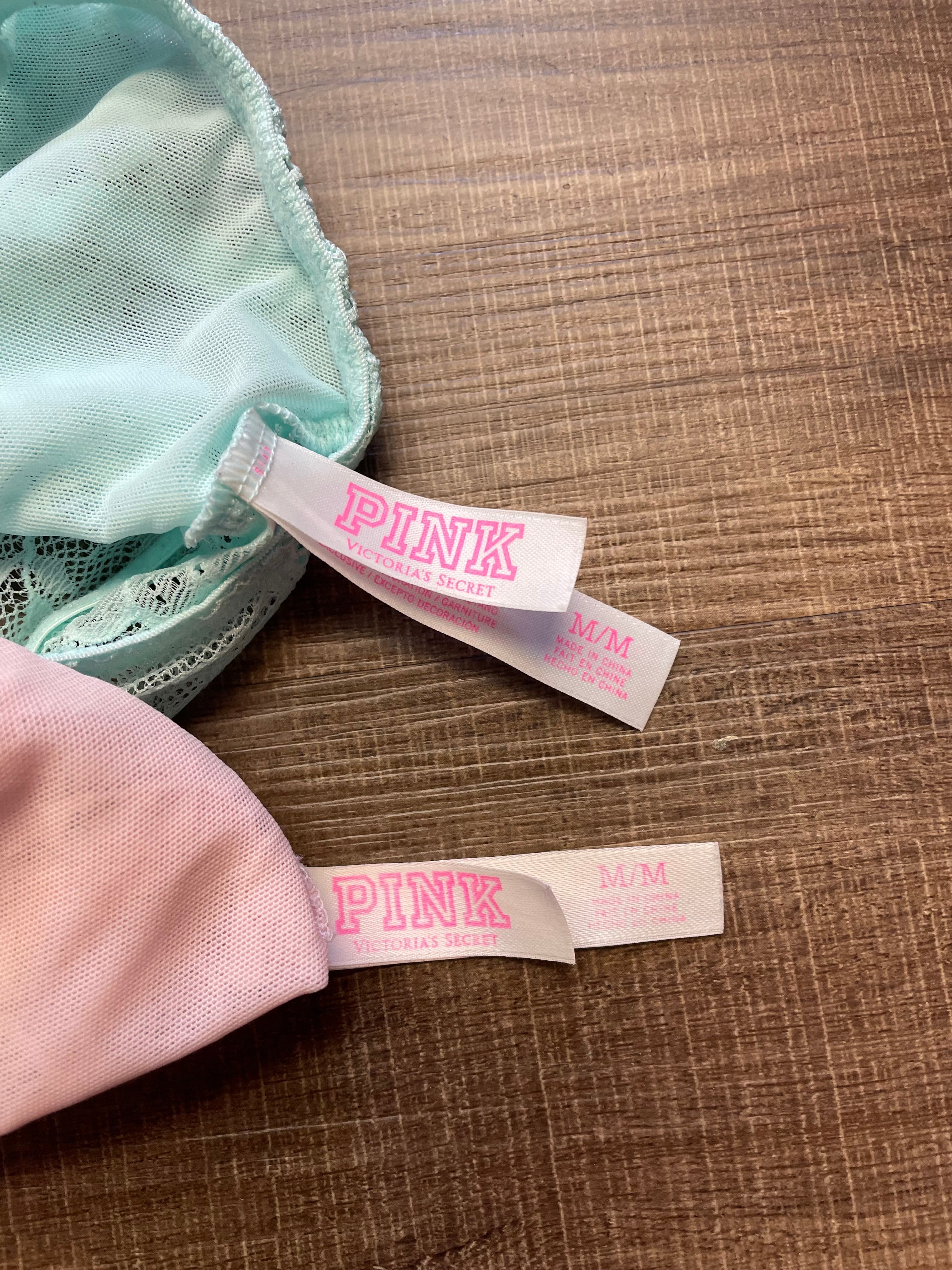 Victoria's Secret Pink Lace Bralette Bundle (M)