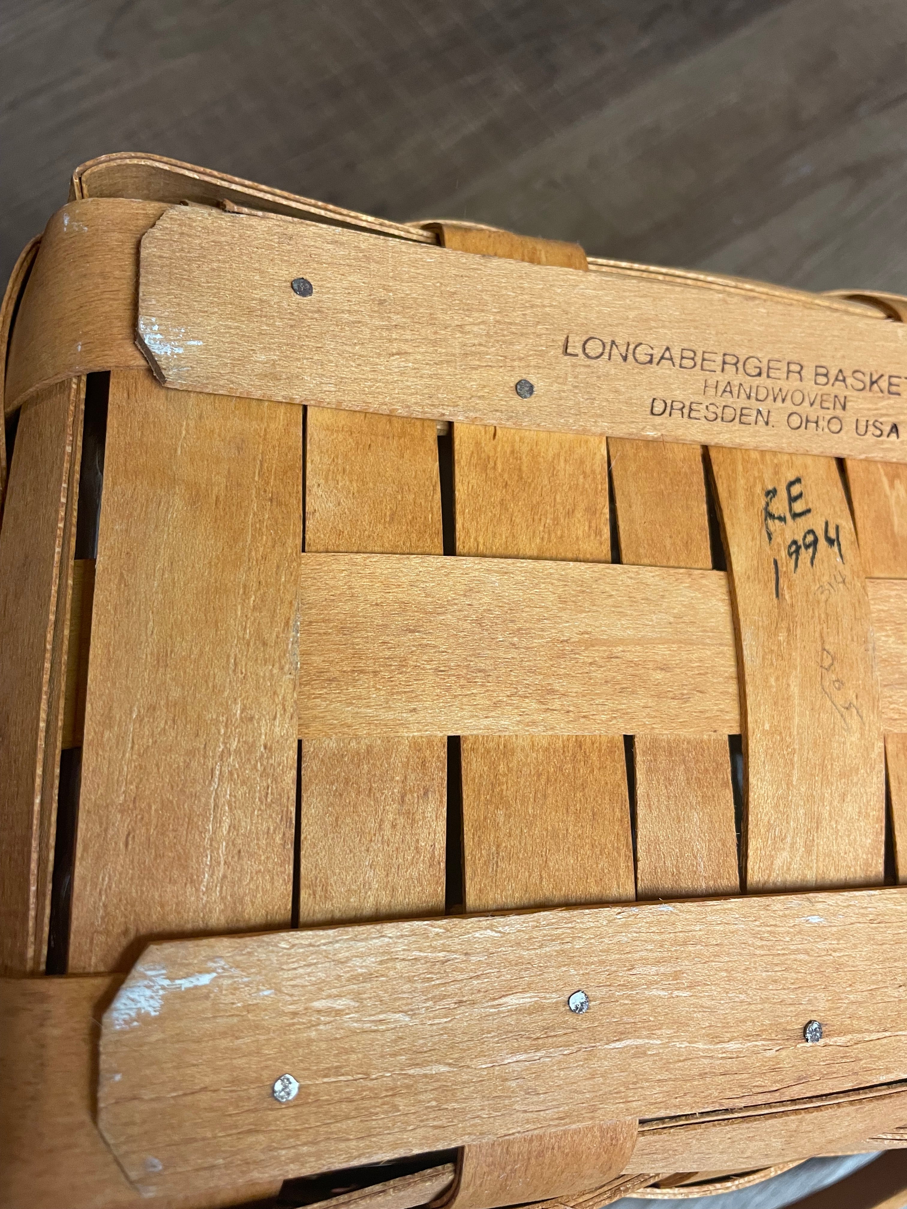 Longaberger 1994 Boo Basket & Protector