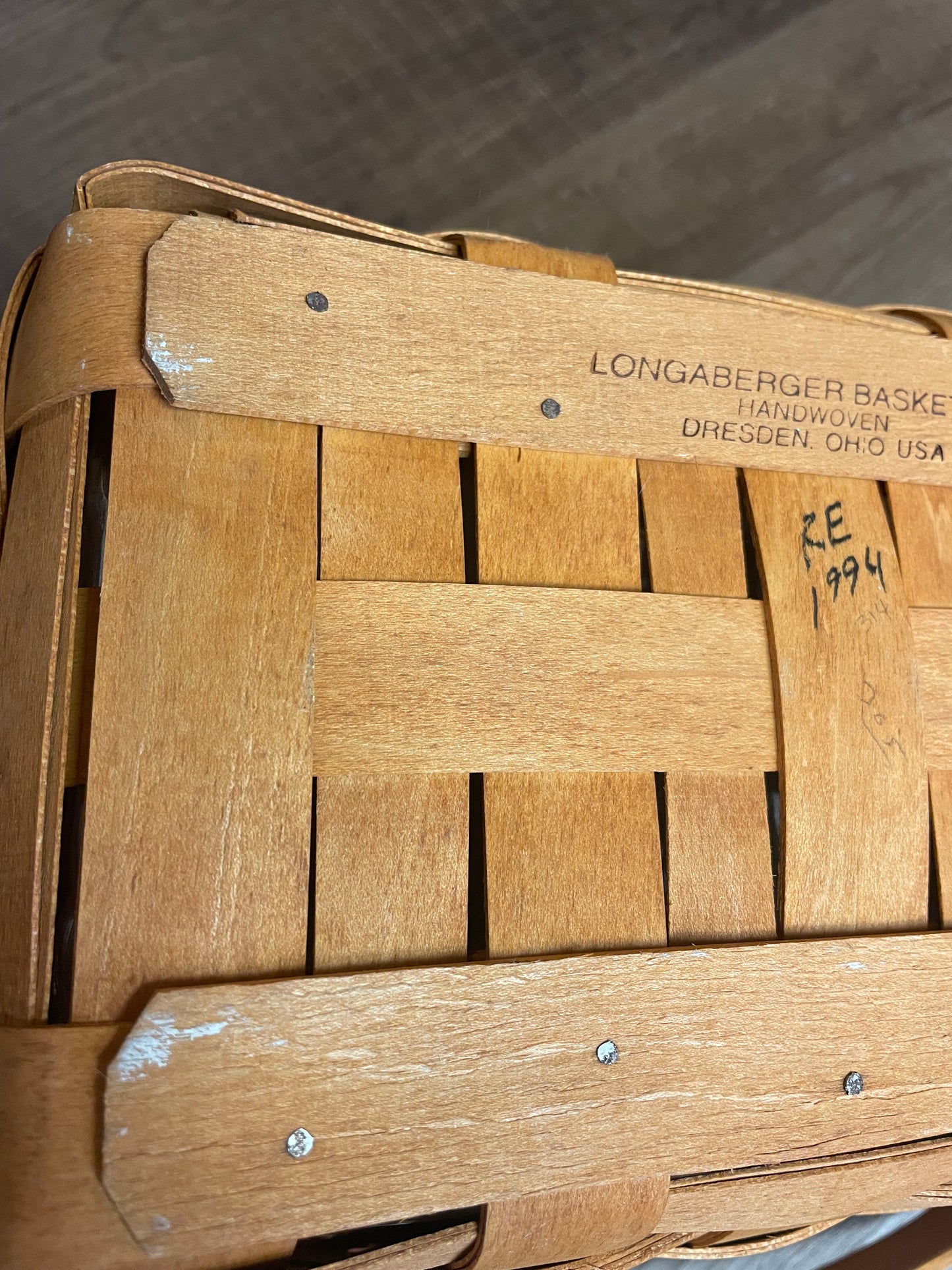 Longaberger 1994 Boo Basket & Protector