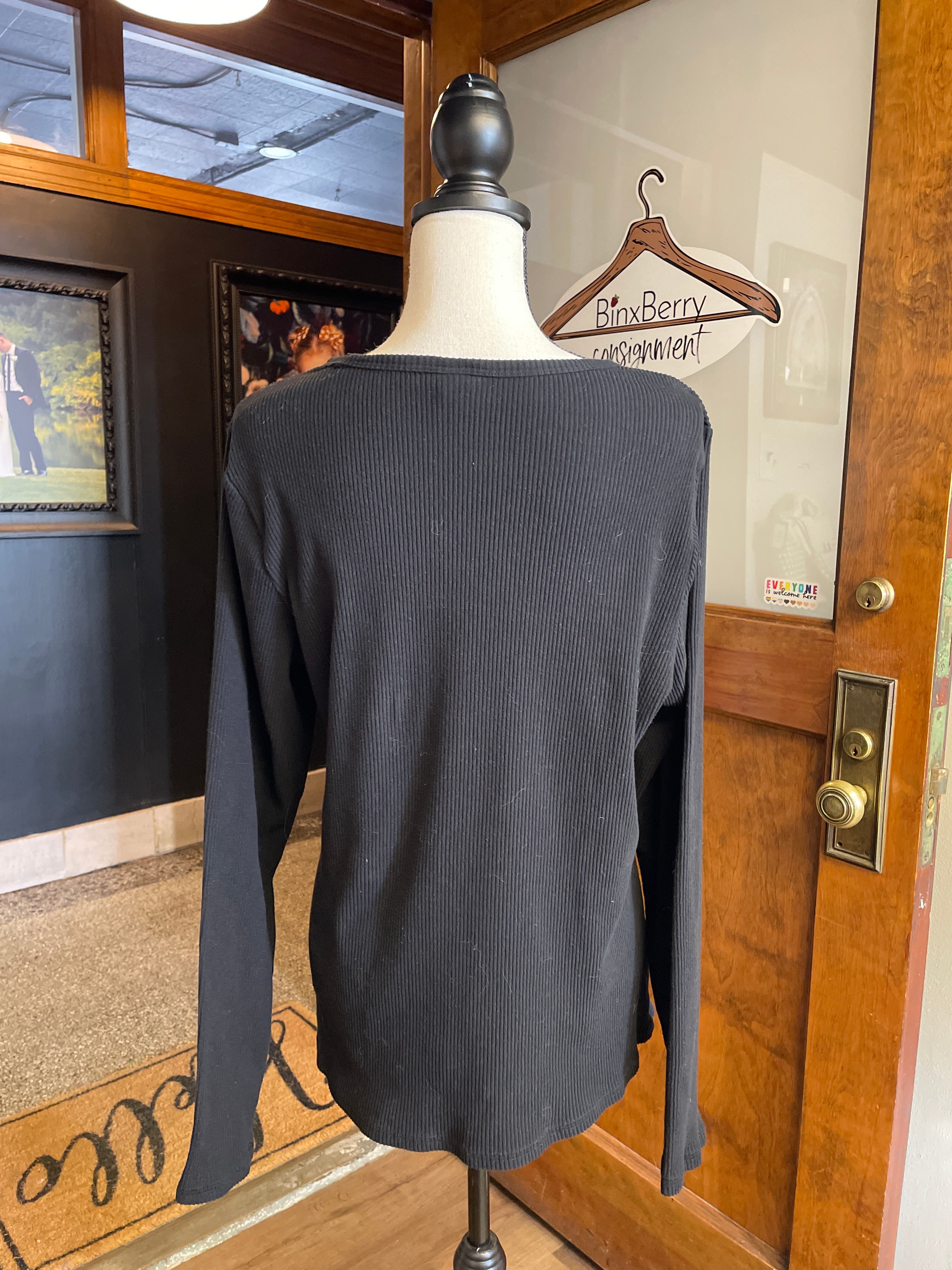 Old Navy Ribbed Long Sleeved Tee (XXL Tall)