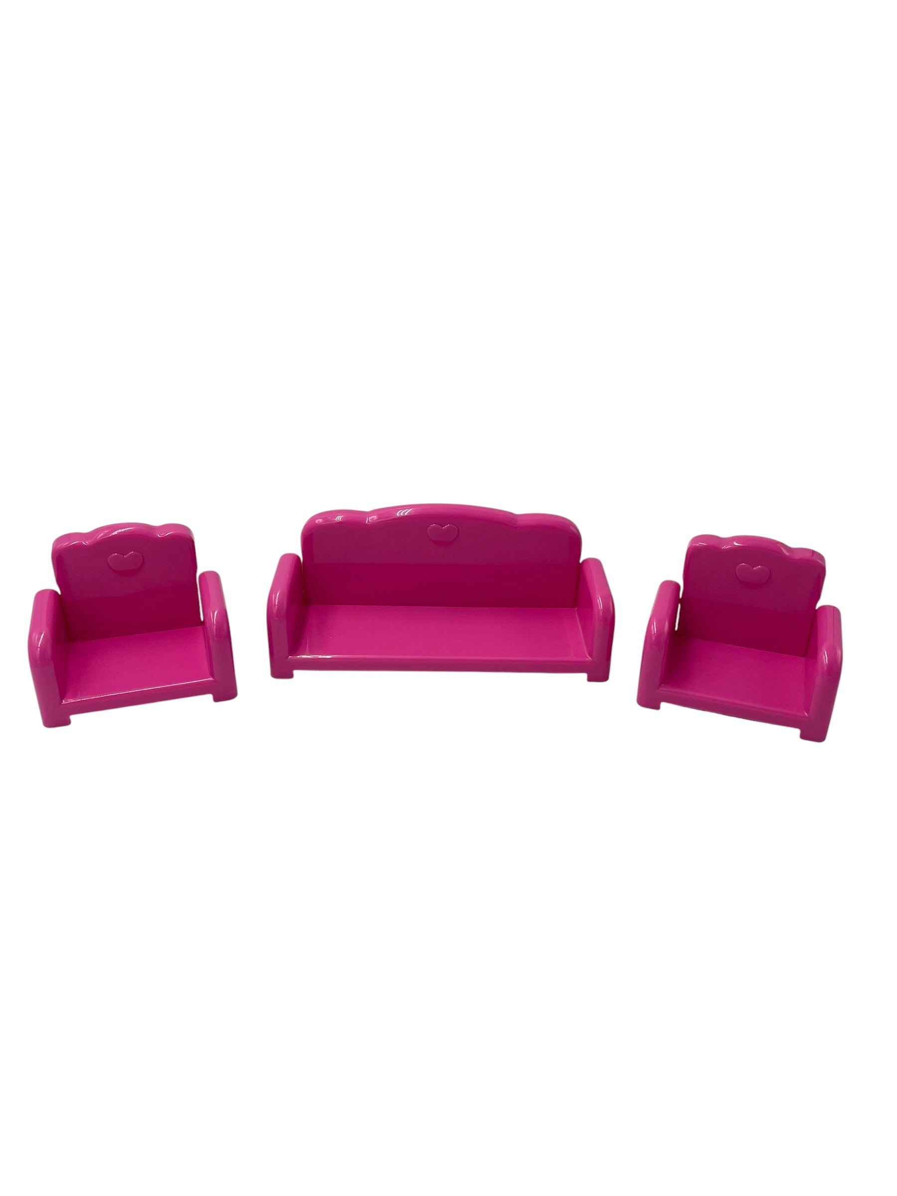 Li'l Woodzees Pink Plastic Reclining Toy Couch & Chairs (set of 3) - BinxBerry Consignment