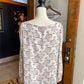 Loft Long Sleeved White Floral Top (M)