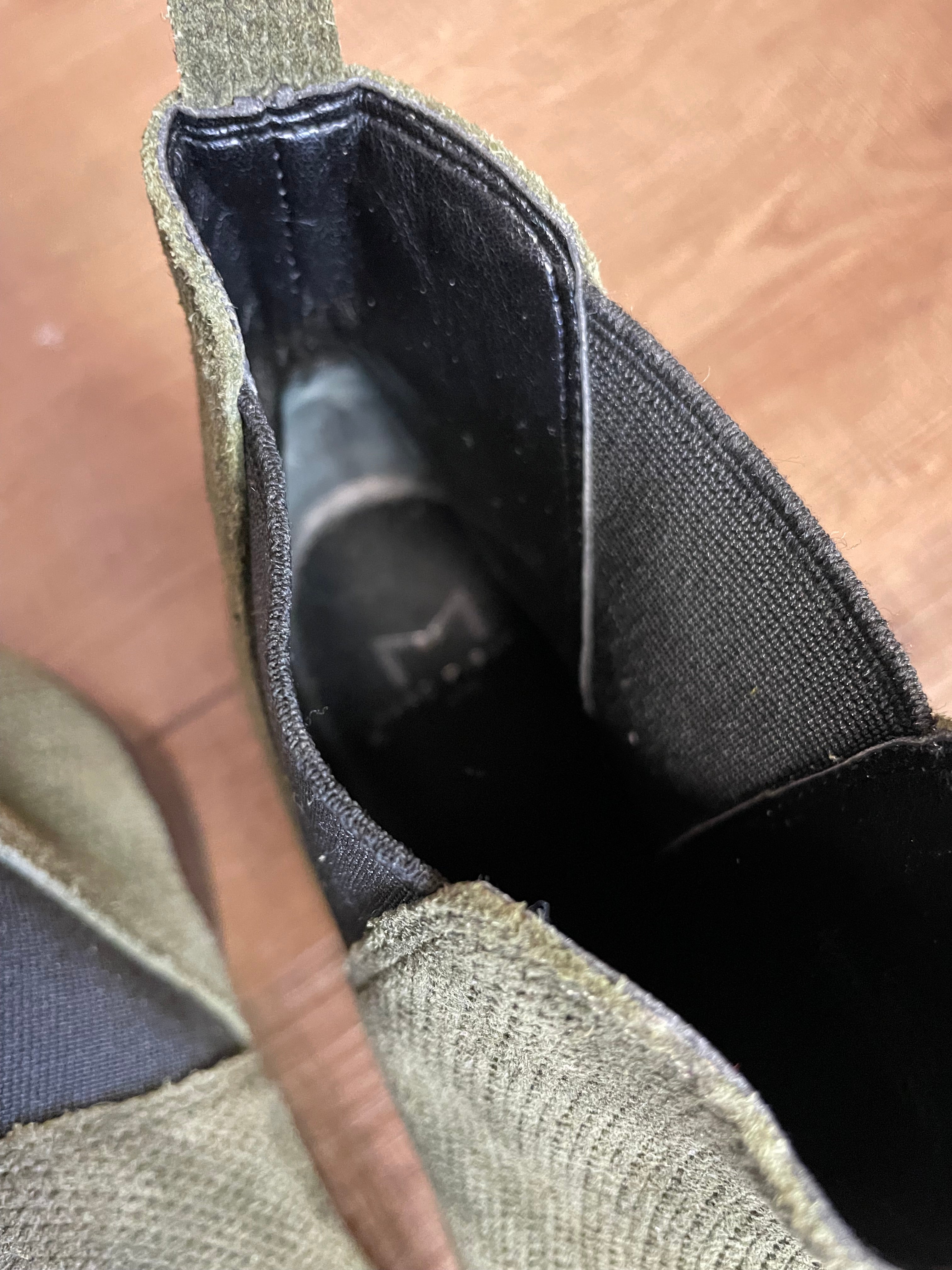 Marc Fisher Yale Chelsea Green Suede Ankle Boots (9M)