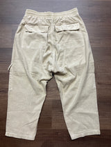 Daily Practice by Anthropologie Linen Blend Ankle Pants (M)