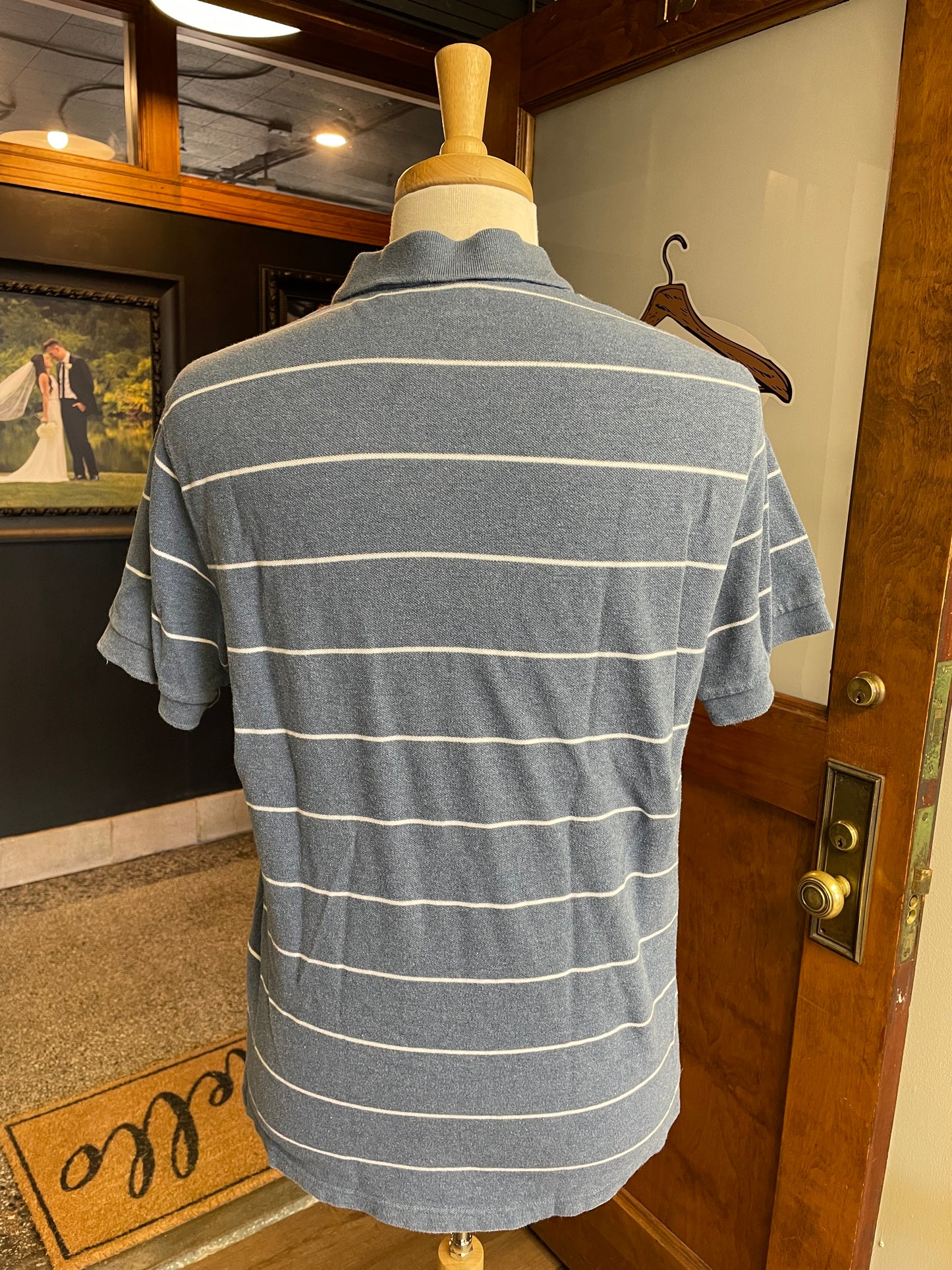 Eddie Bauer Striped Men's Polo (M)