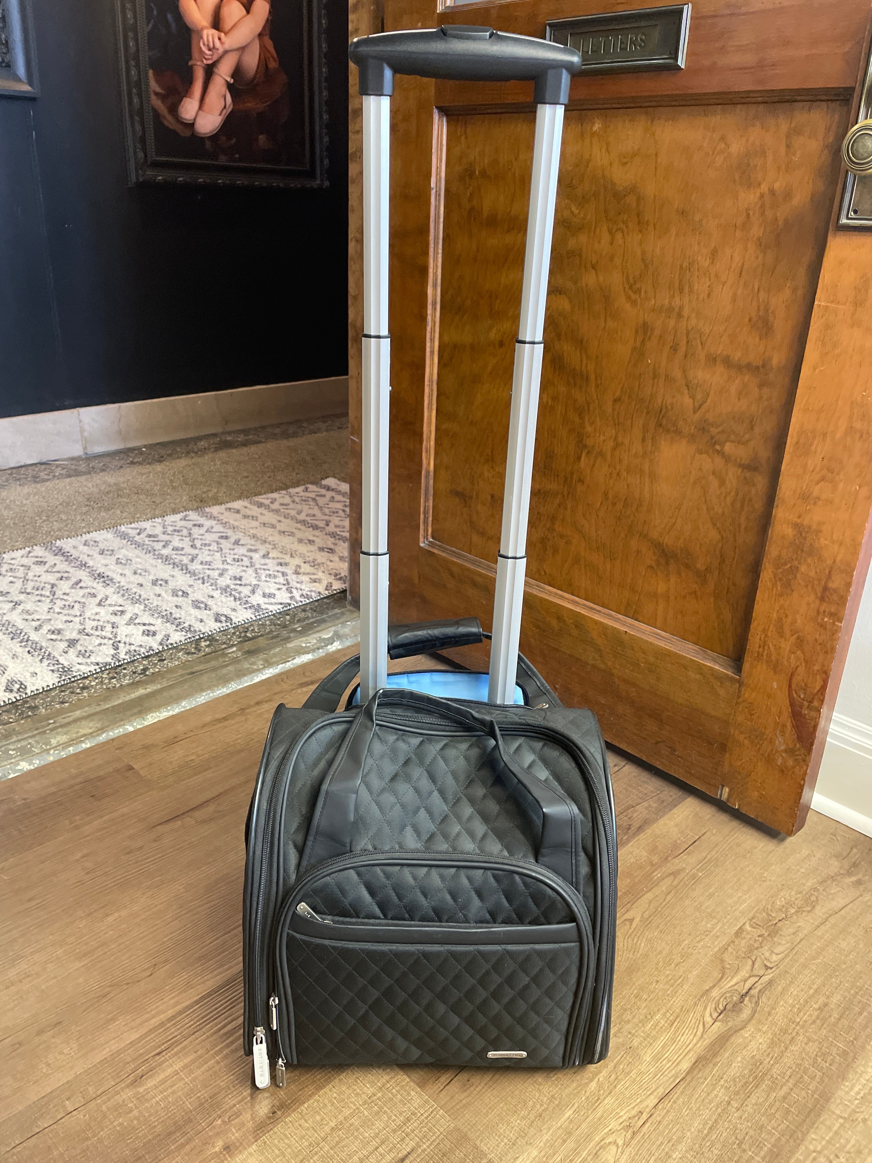 Travelon Quilted Nylon Rolling Bag