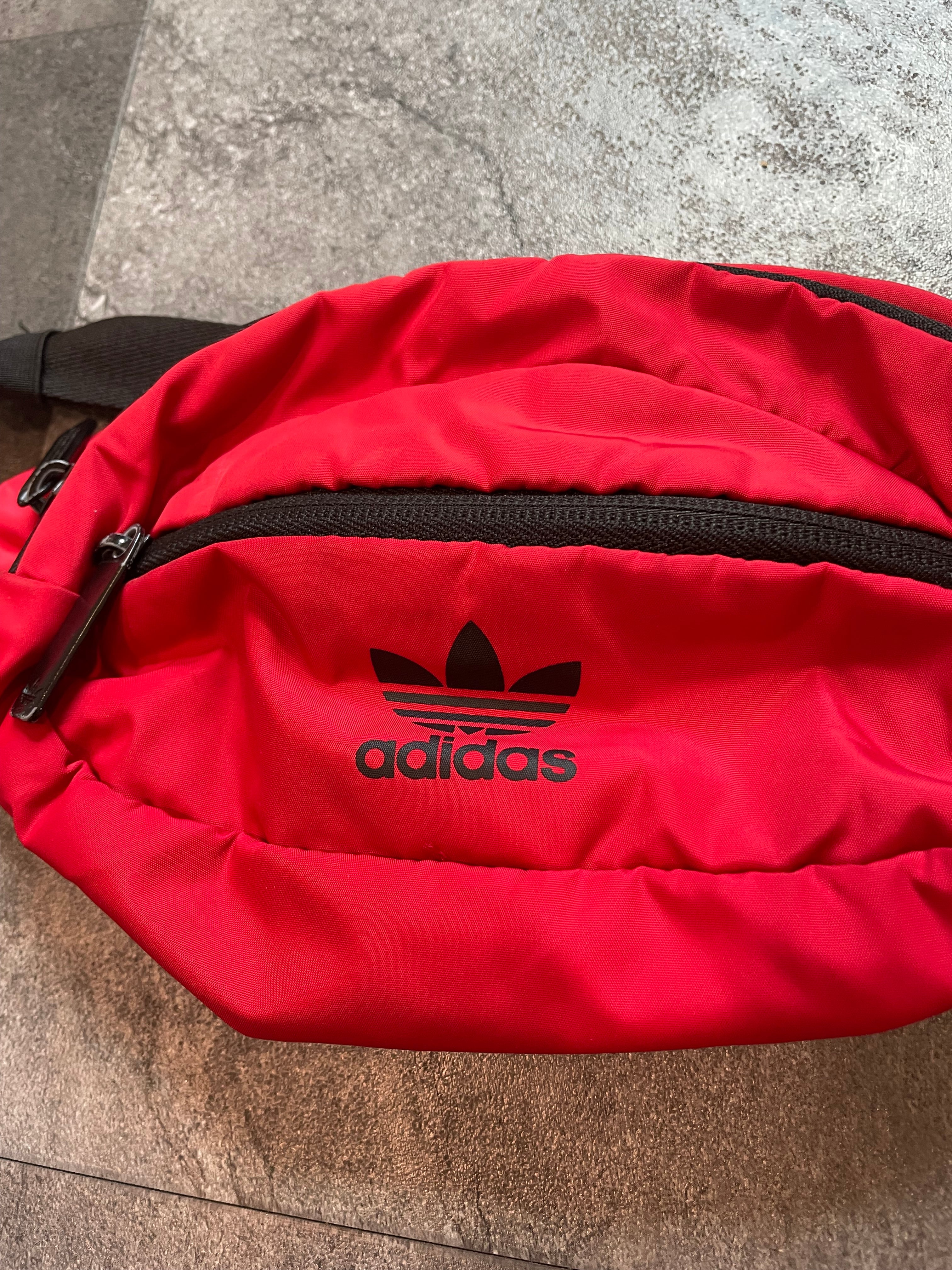 Vintage Adidas Red Padded Fanny Pack