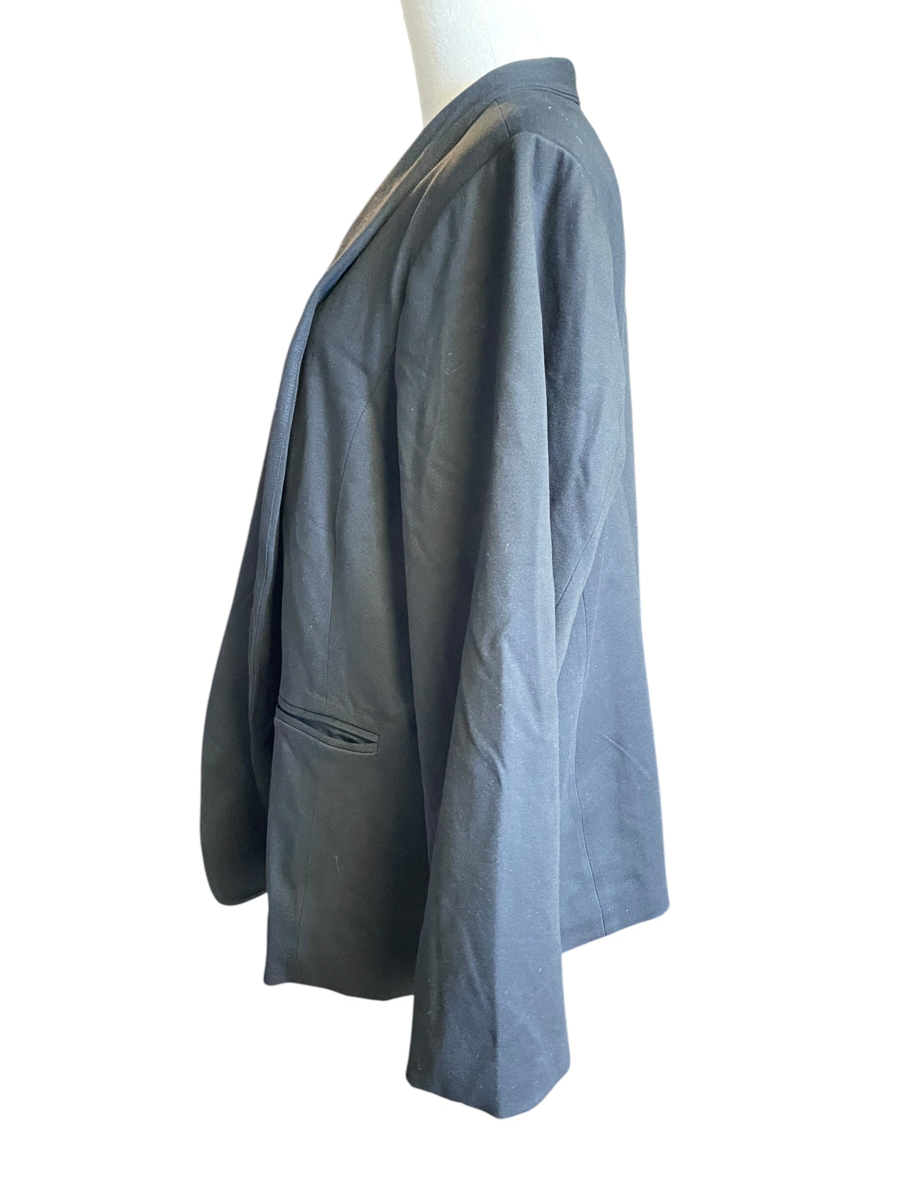 Skies are Blue NWT Stretch Textured Blazer Black (2X)