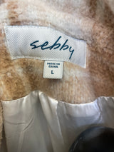 Sebby Women's Plaid Shacket (L)